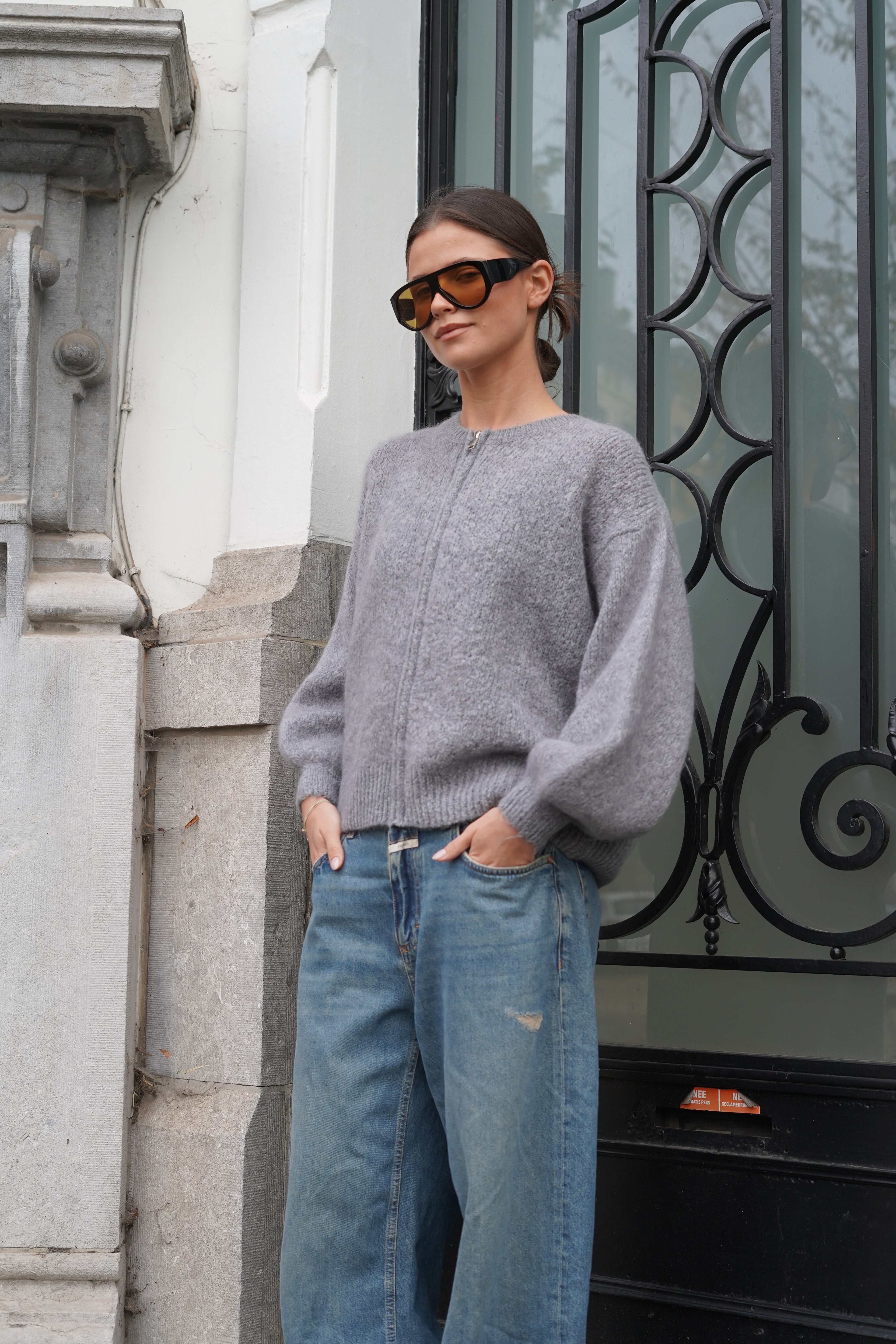 Odette Bomber Grey