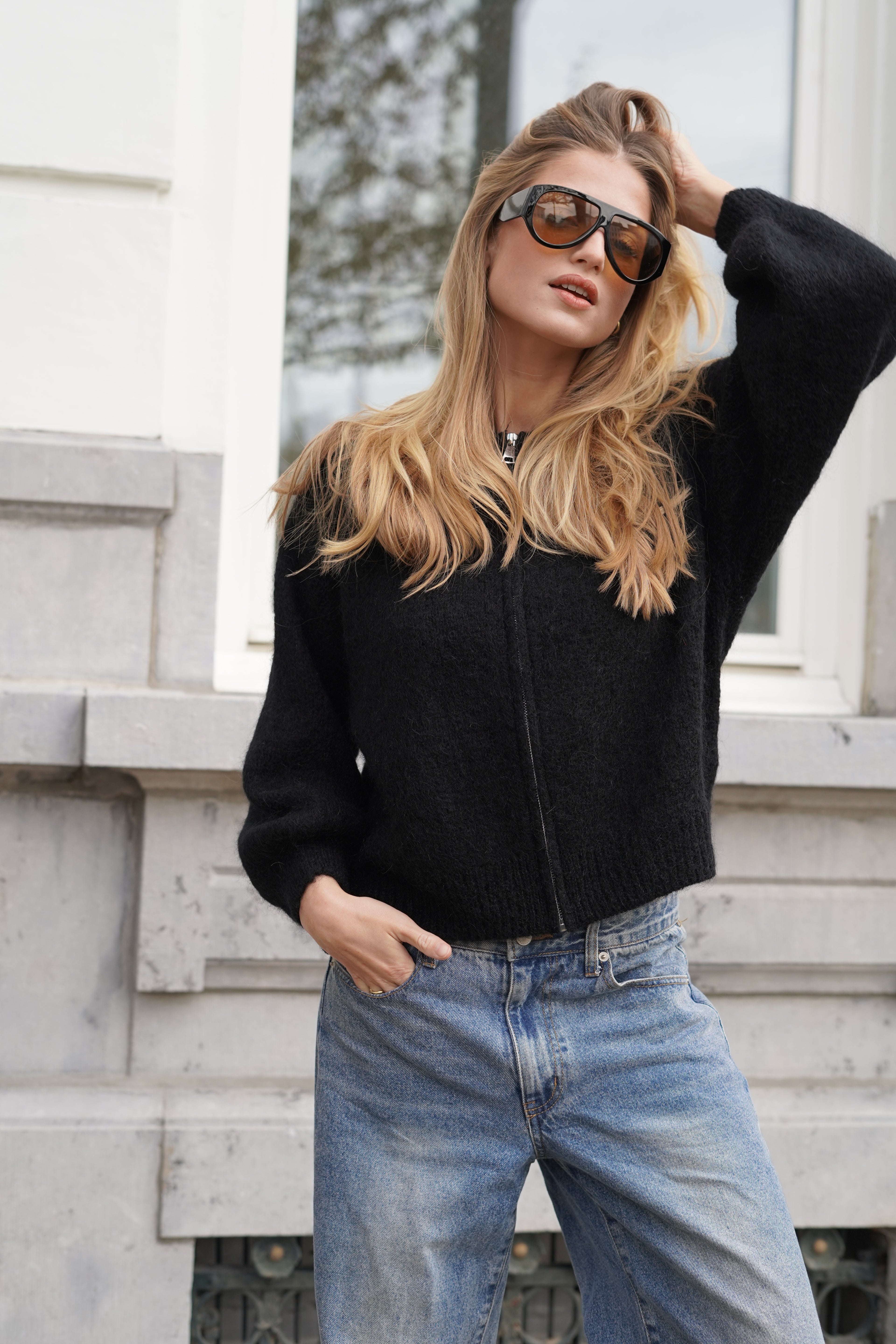 Odette Bomber Black