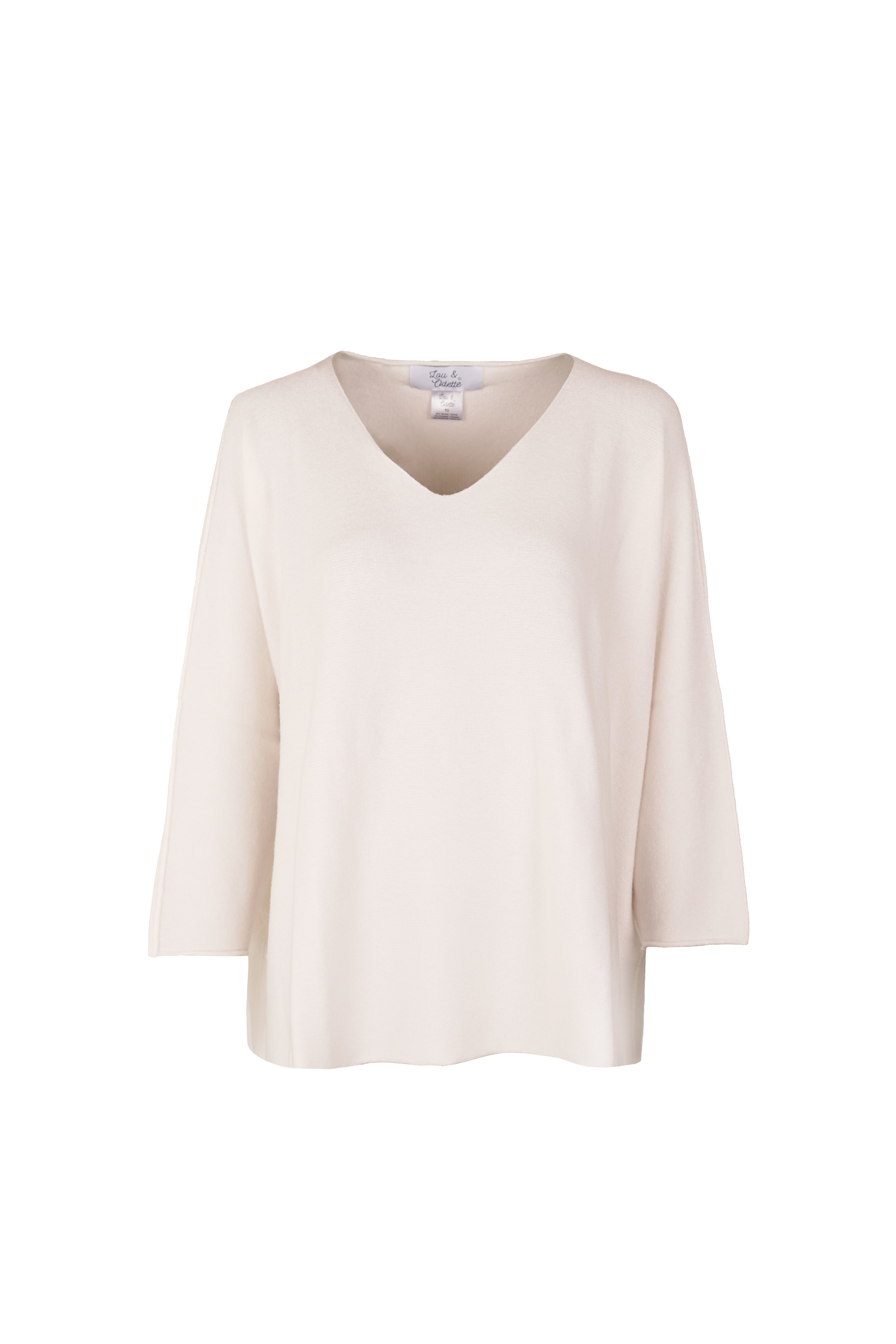 Laura V-Neck Pull White