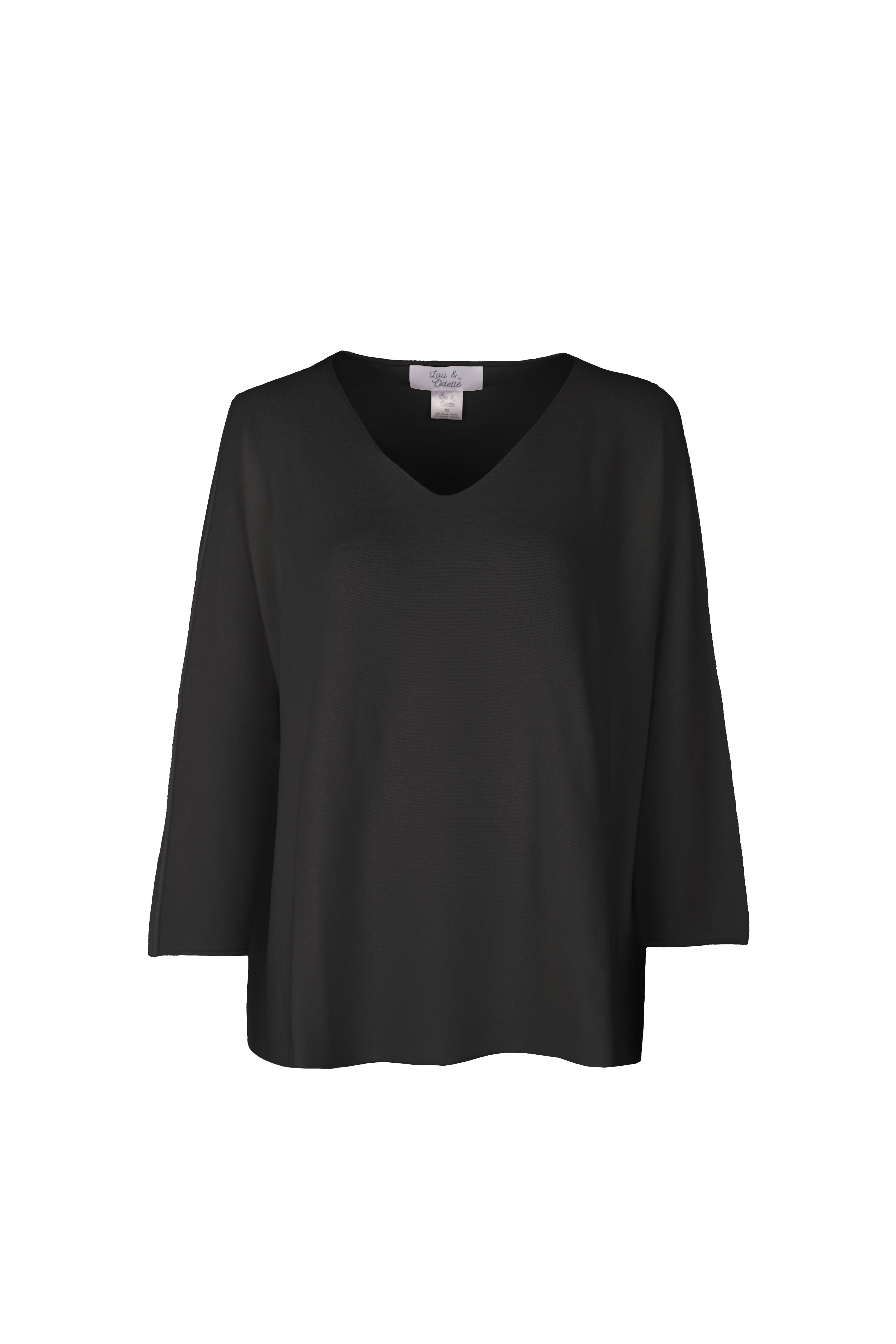 Laura V-Neck Pull Black