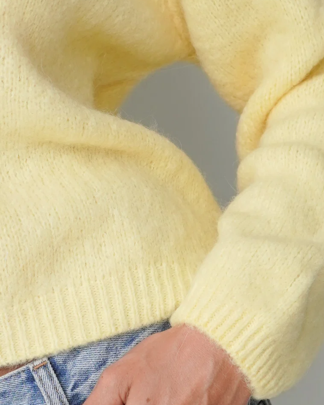 Sue Pullover Crew Neck Yellow-7