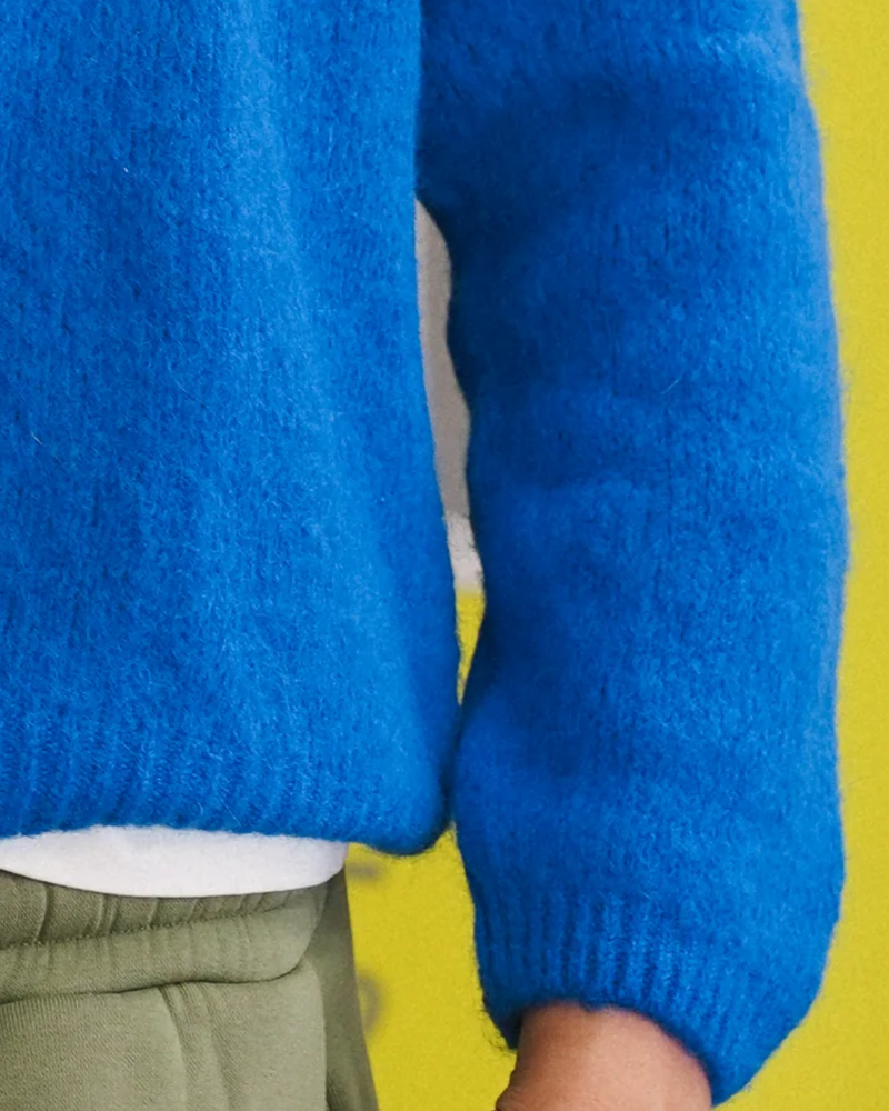 Sue Pullover Crew Neck Cobalt-zoom-