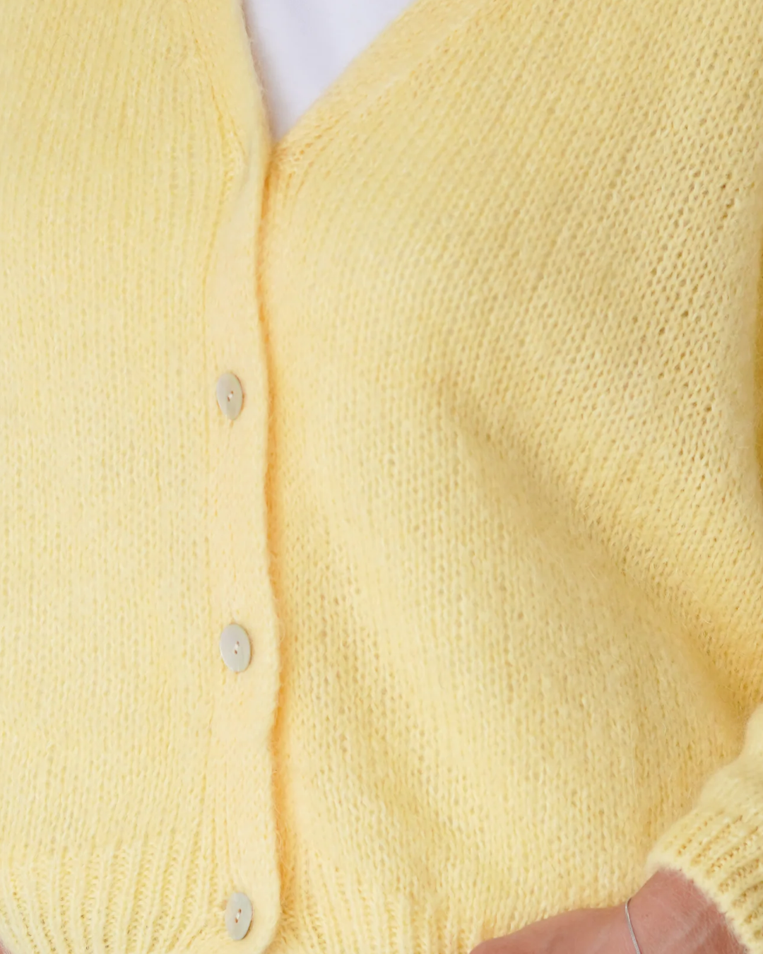 Vivian Cardigan V-Neck Yellow-zoom-6