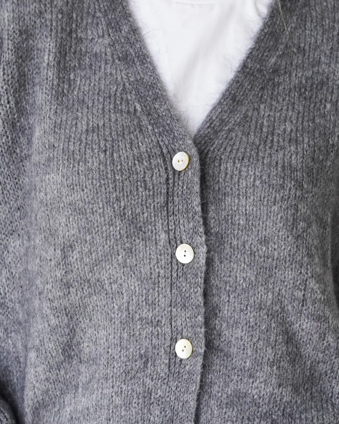 Vivian Cardigan V-Neck Grey-zoom-6