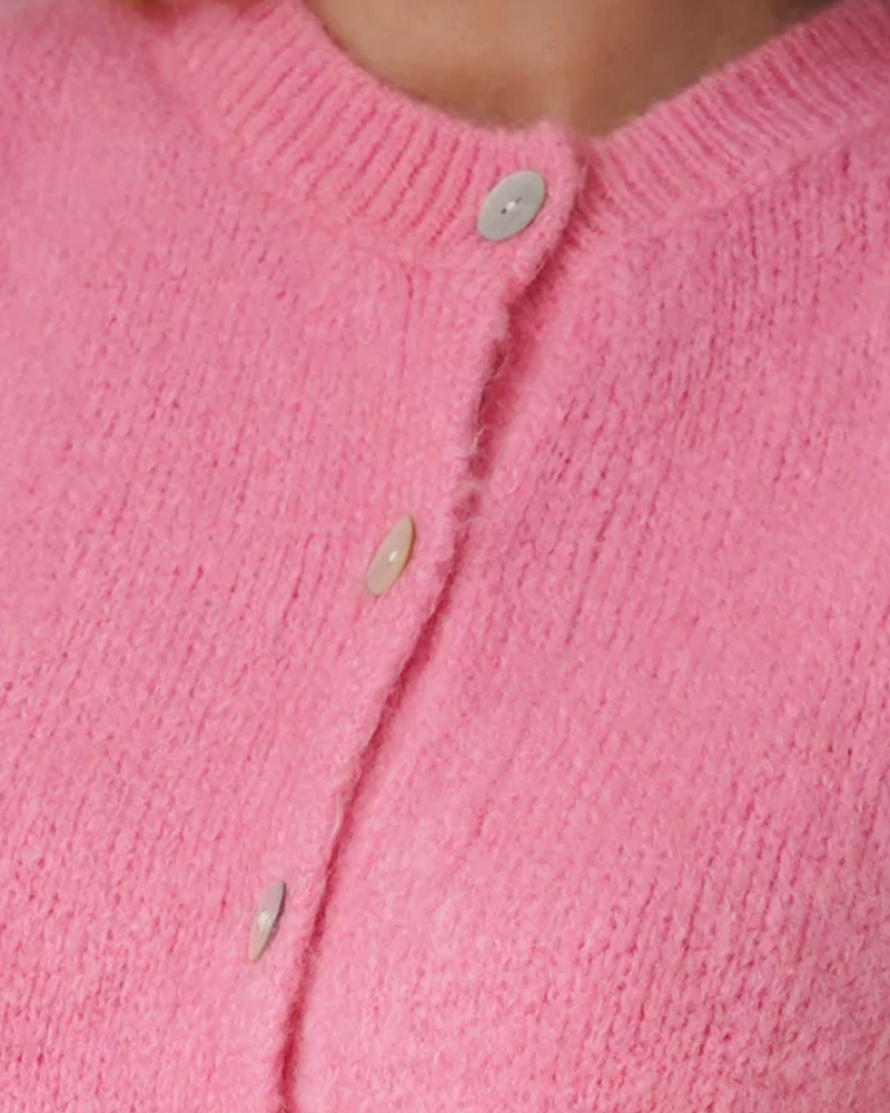 Bea Cardigan Sleeveless Candy Pink-zoom-