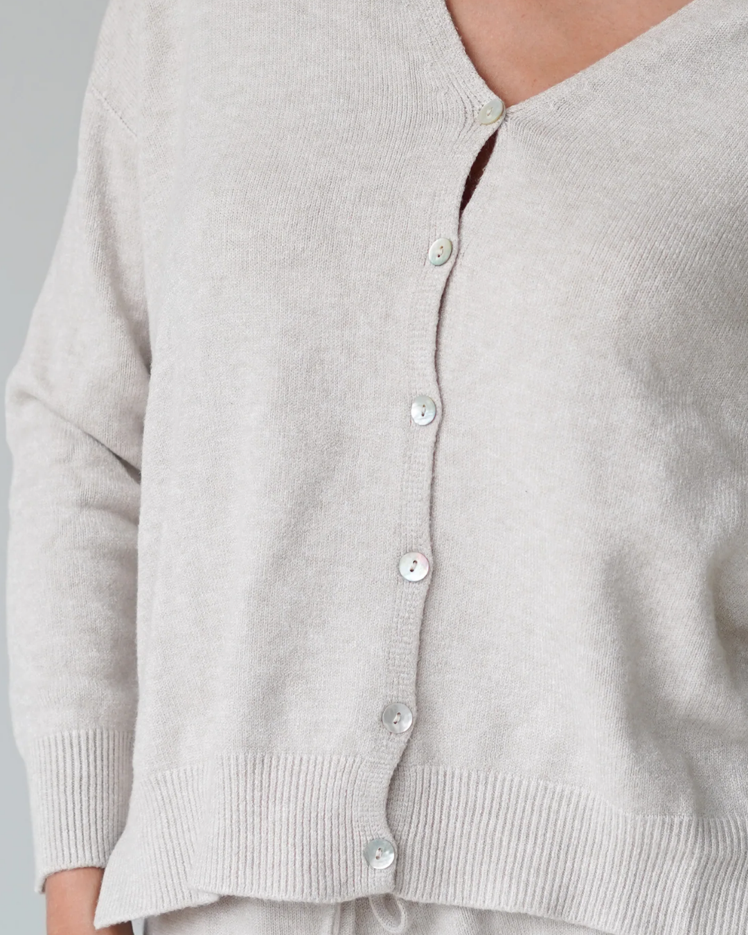 Jessica Cardigans With Buttons Sand-zoom-6