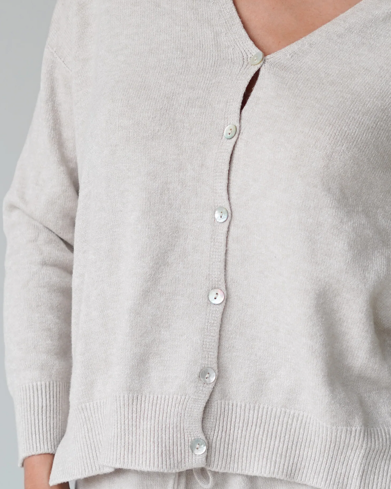 Jessica Cardigans With Buttons Sand-zoom-