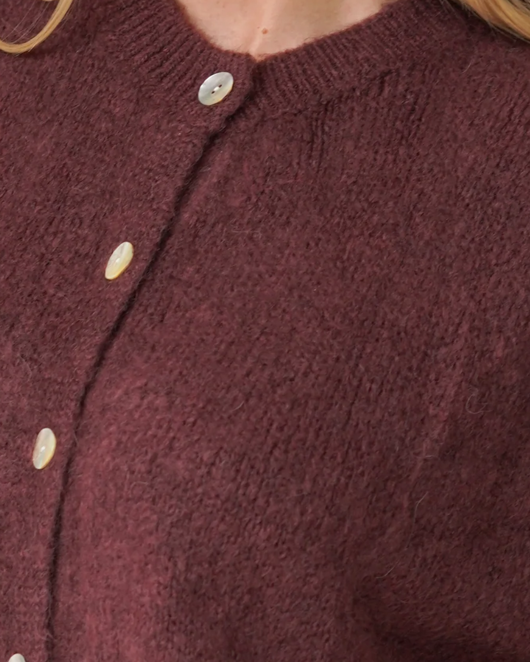Bea Cardigan Sleeveless Chocolate-6