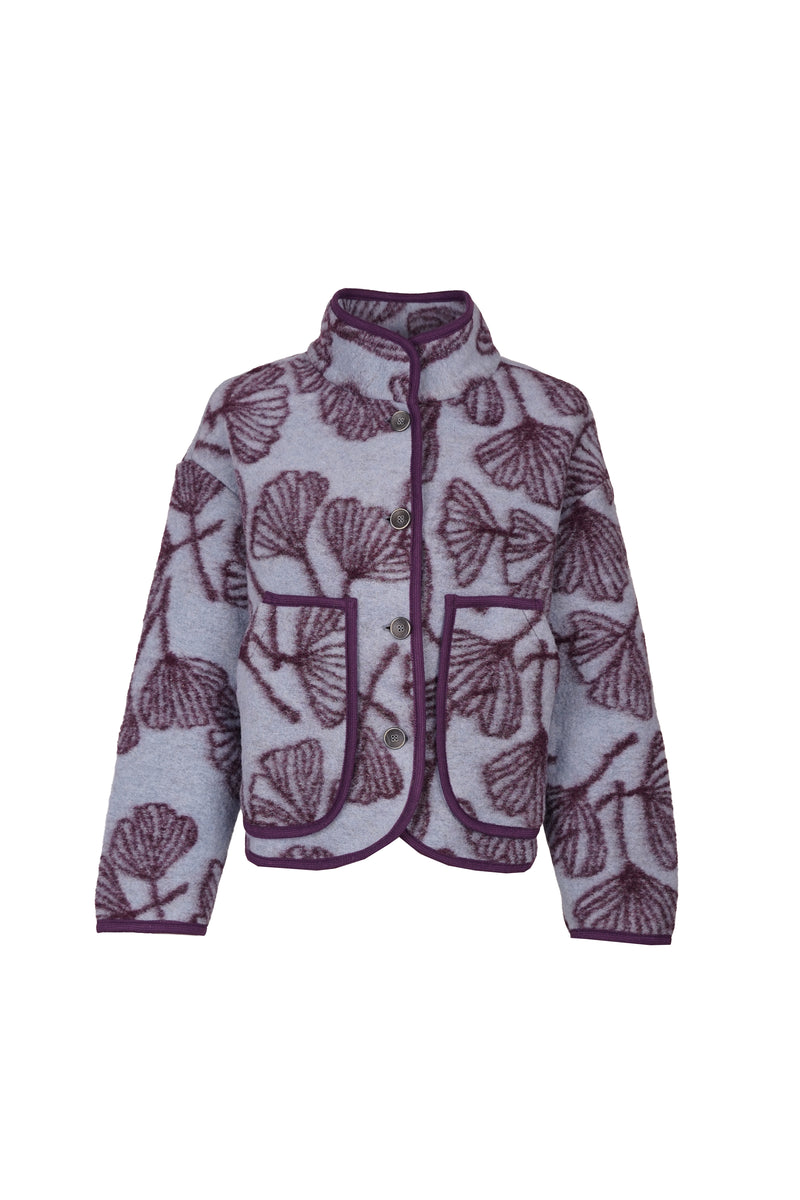 Audrey Jacket Pastel Blue / Burgundy-zoom-