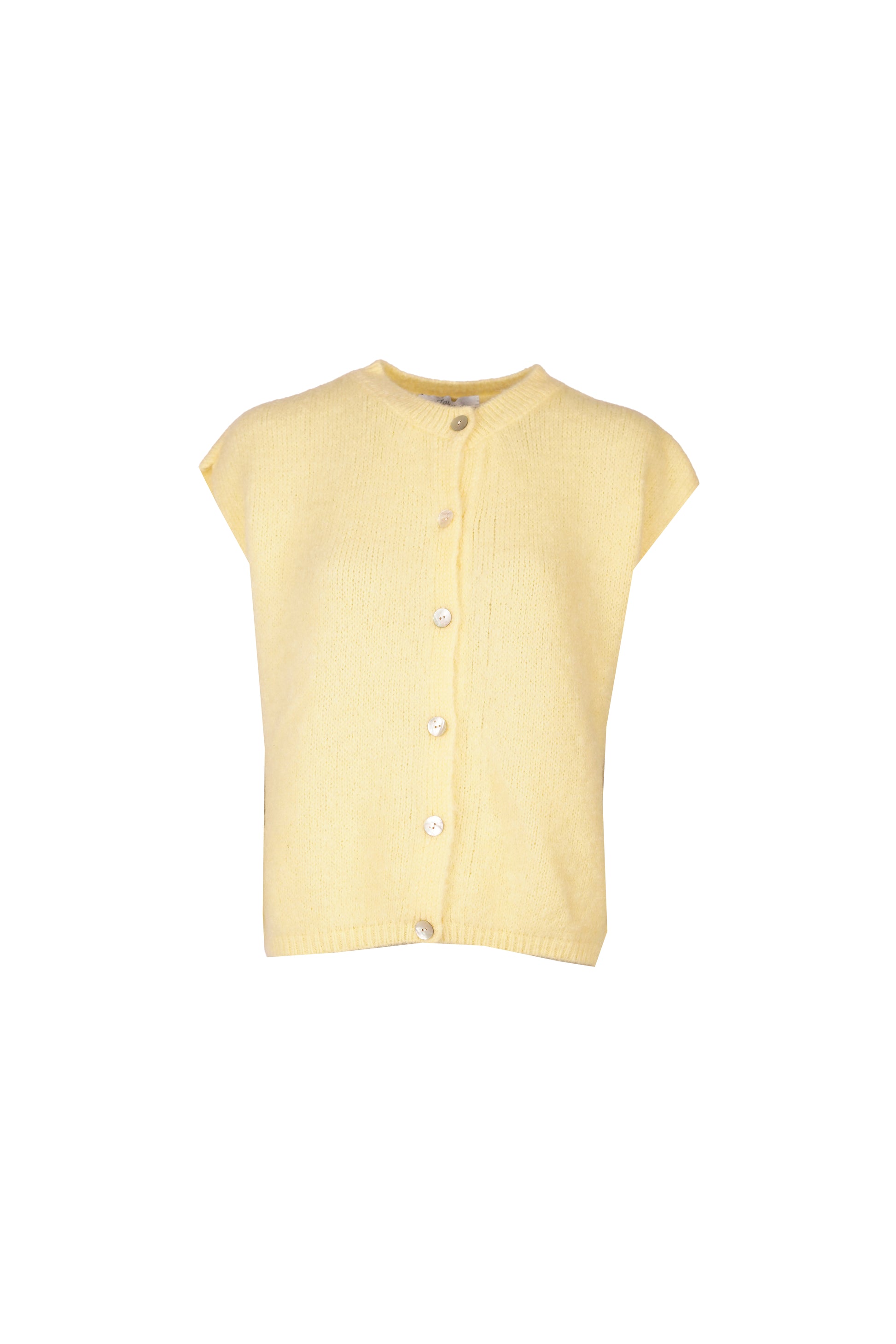 Bea Cardigan Sleeveless Yellow-7
