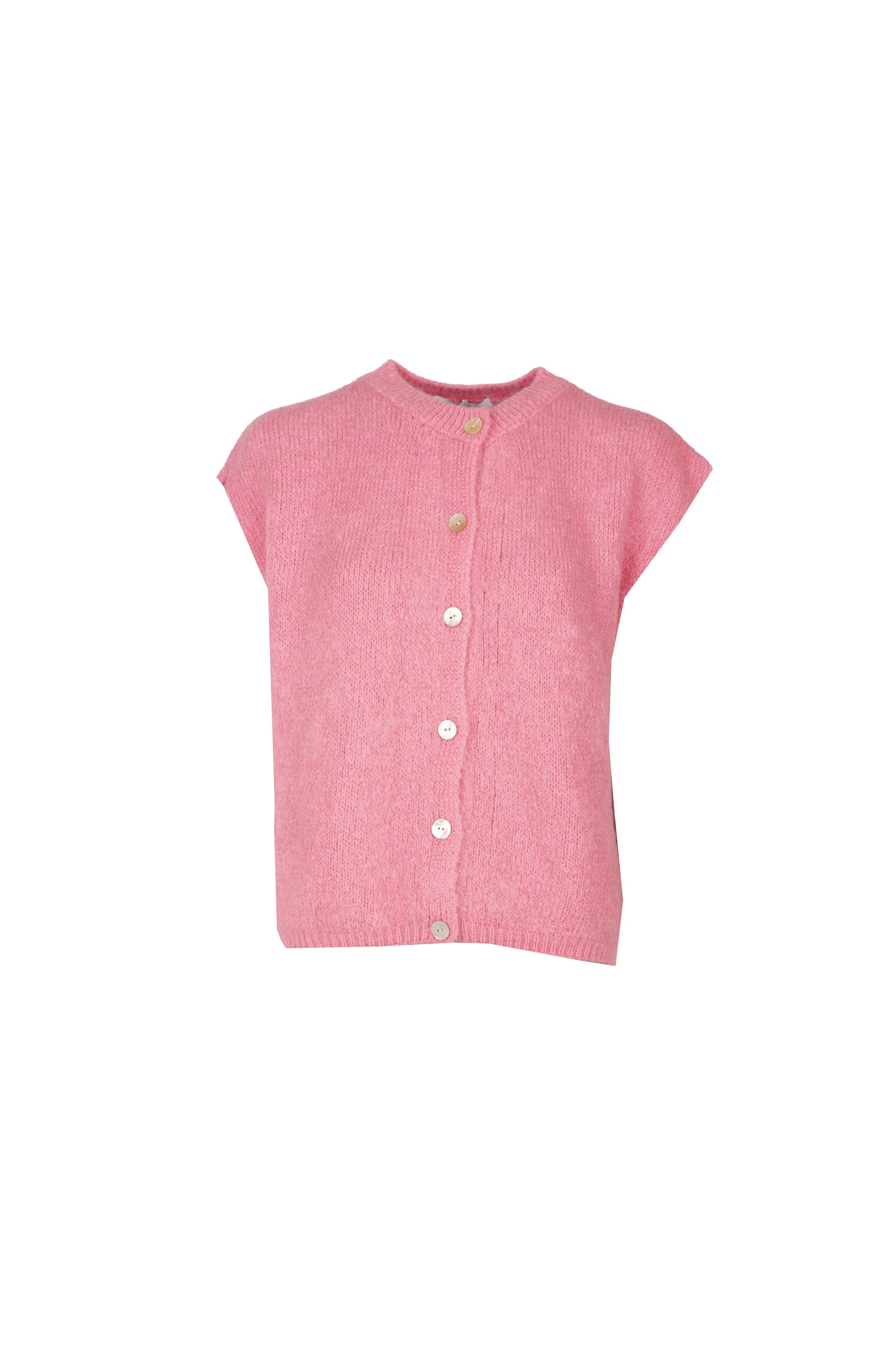 Bea Cardigan Sleeveless Candy Pink-9
