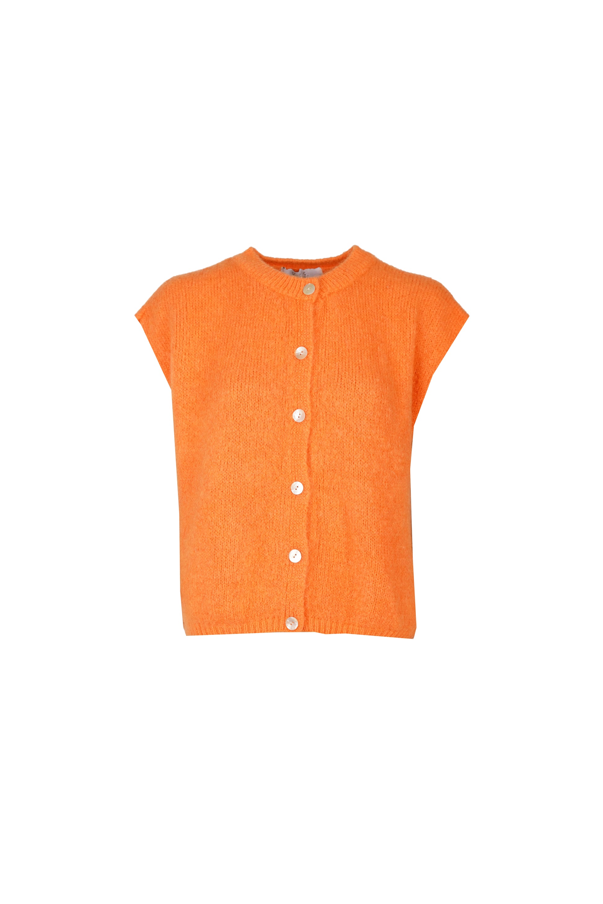 Bea Cardigan Sleeveless Orange-9