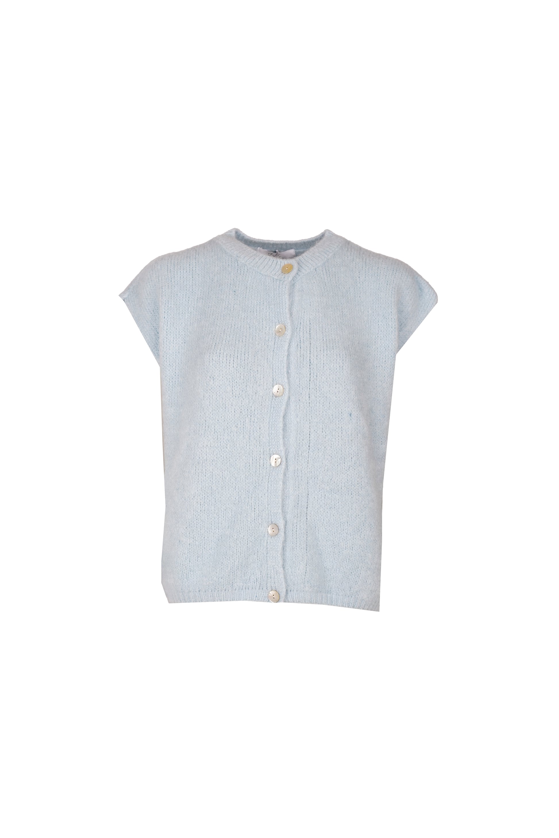 Bea Cardigan Sleeveless Pastel Blue-7
