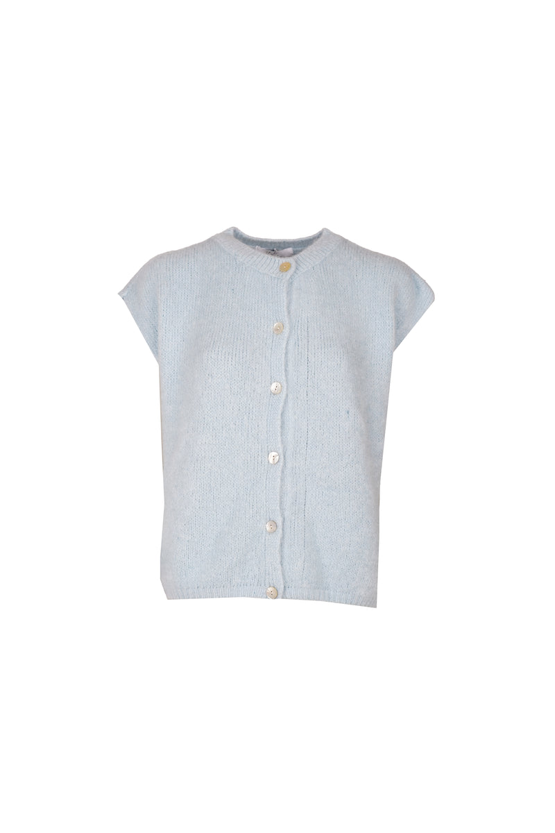 Bea Cardigan Sleeveless Pastel Blue-zoom-
