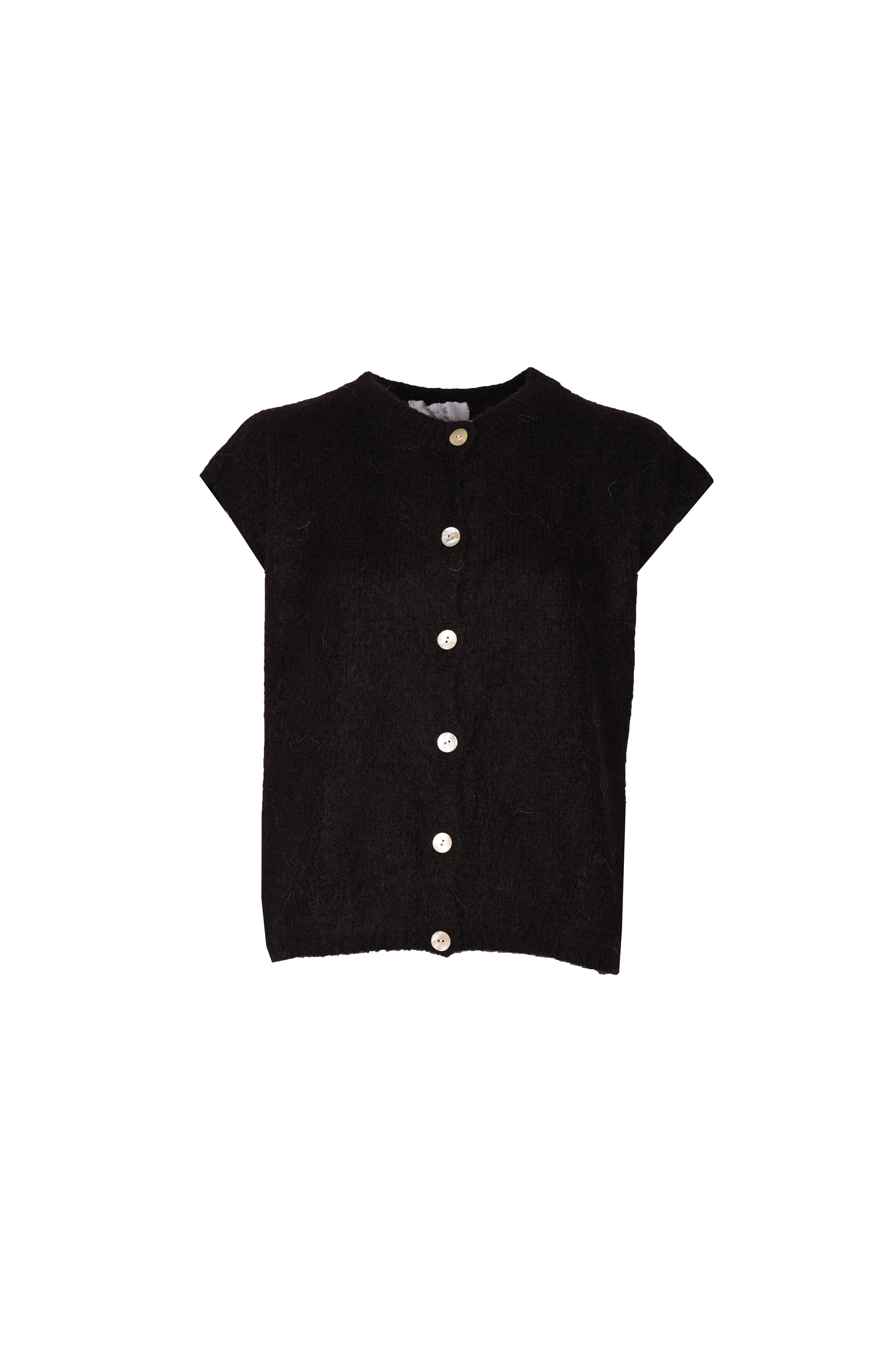 Bea Cardigan Sleeveless Black-7