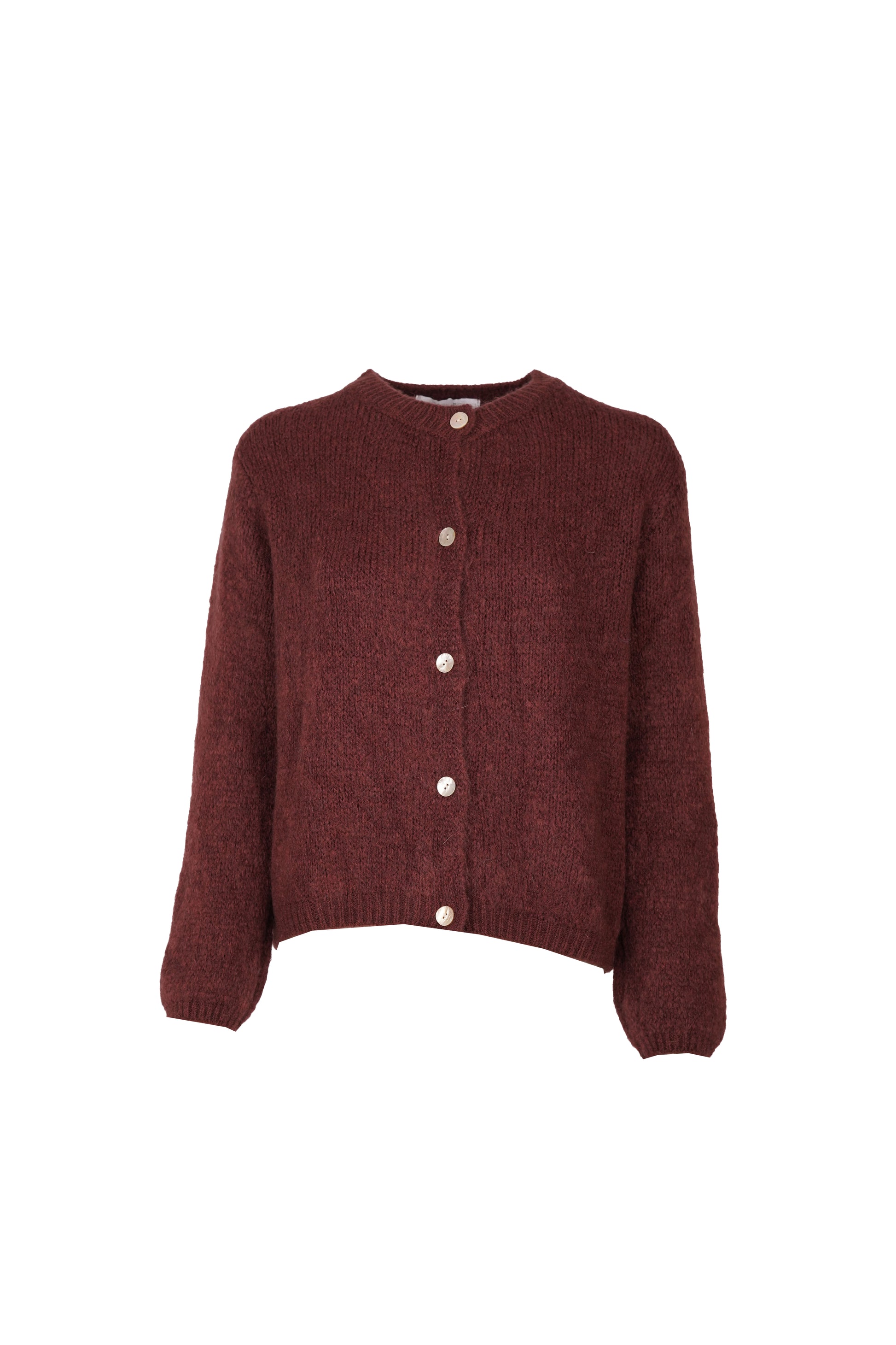 Beatrice Cardigan With Buttons Chocolate-7