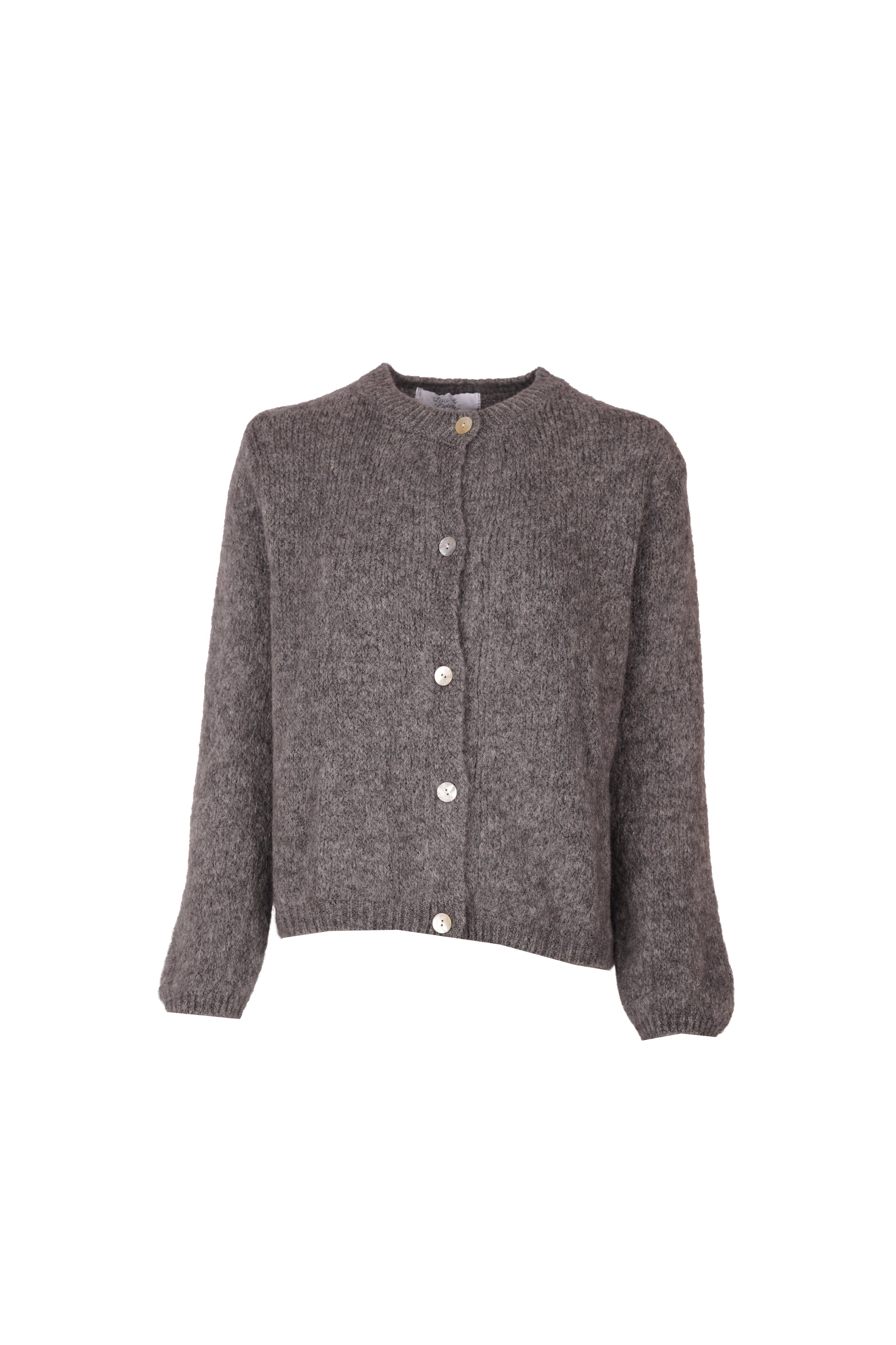 Beatrice Cardigan With Buttons Grey-7