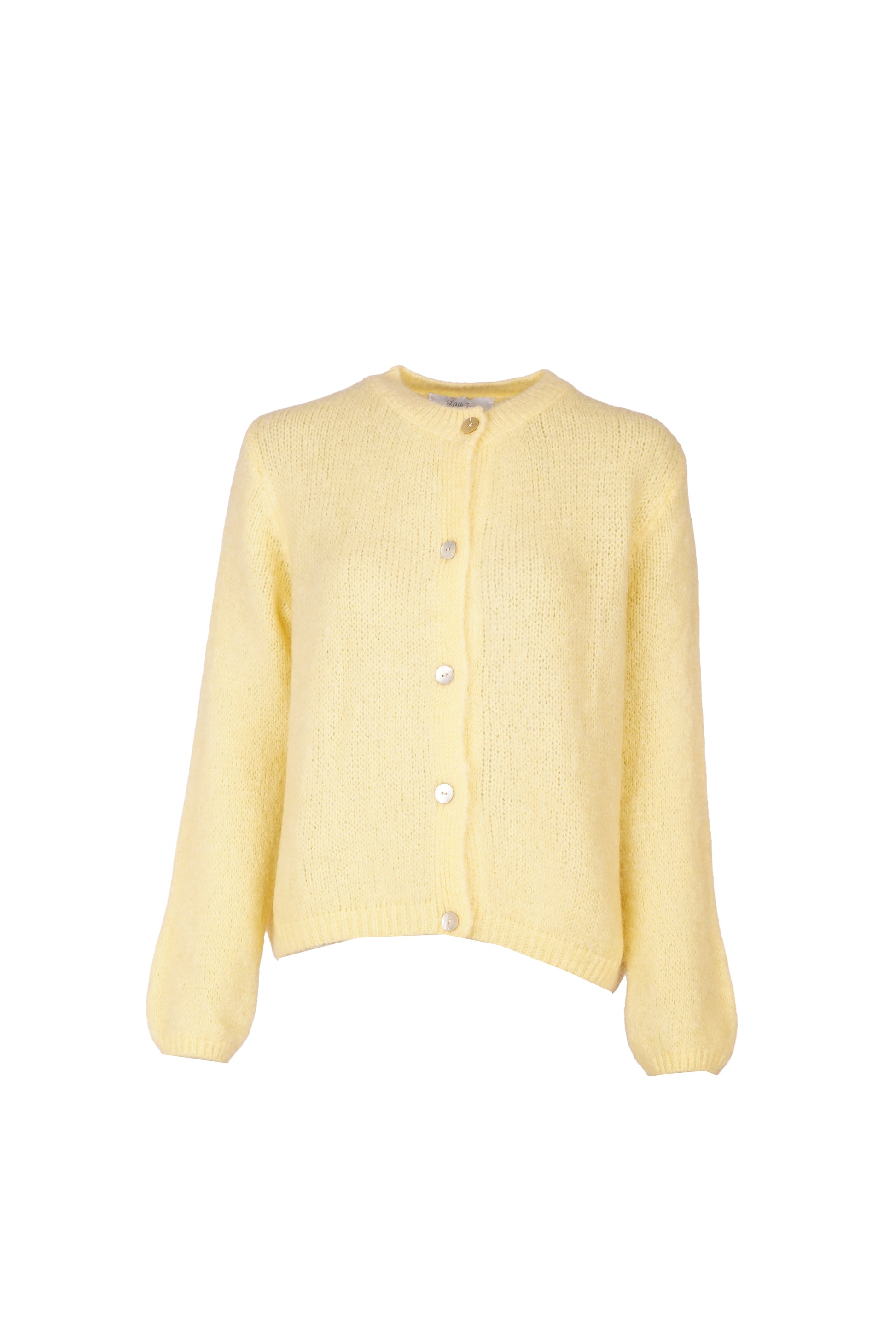 Beatrice Cardigan With Buttons Yellow-7