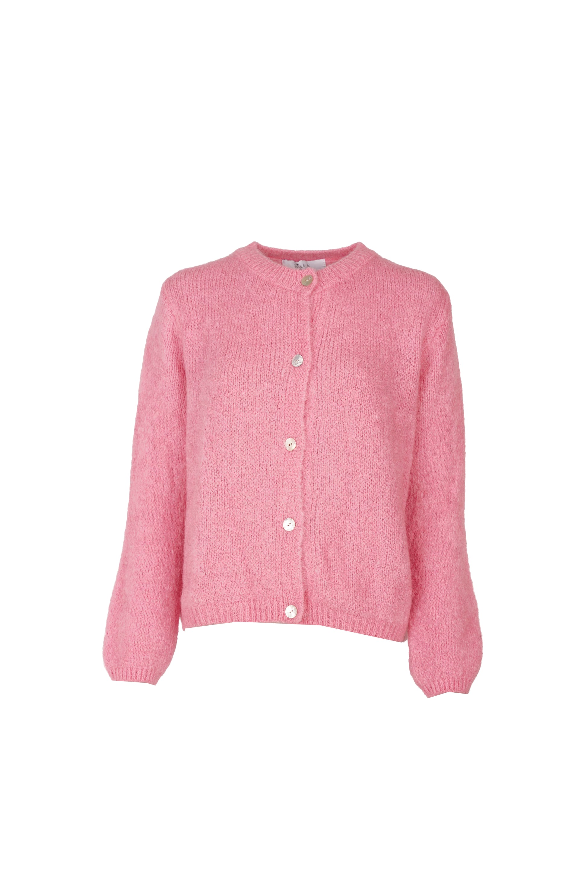 Beatrice Cardigan With Buttons Candy Pink-7