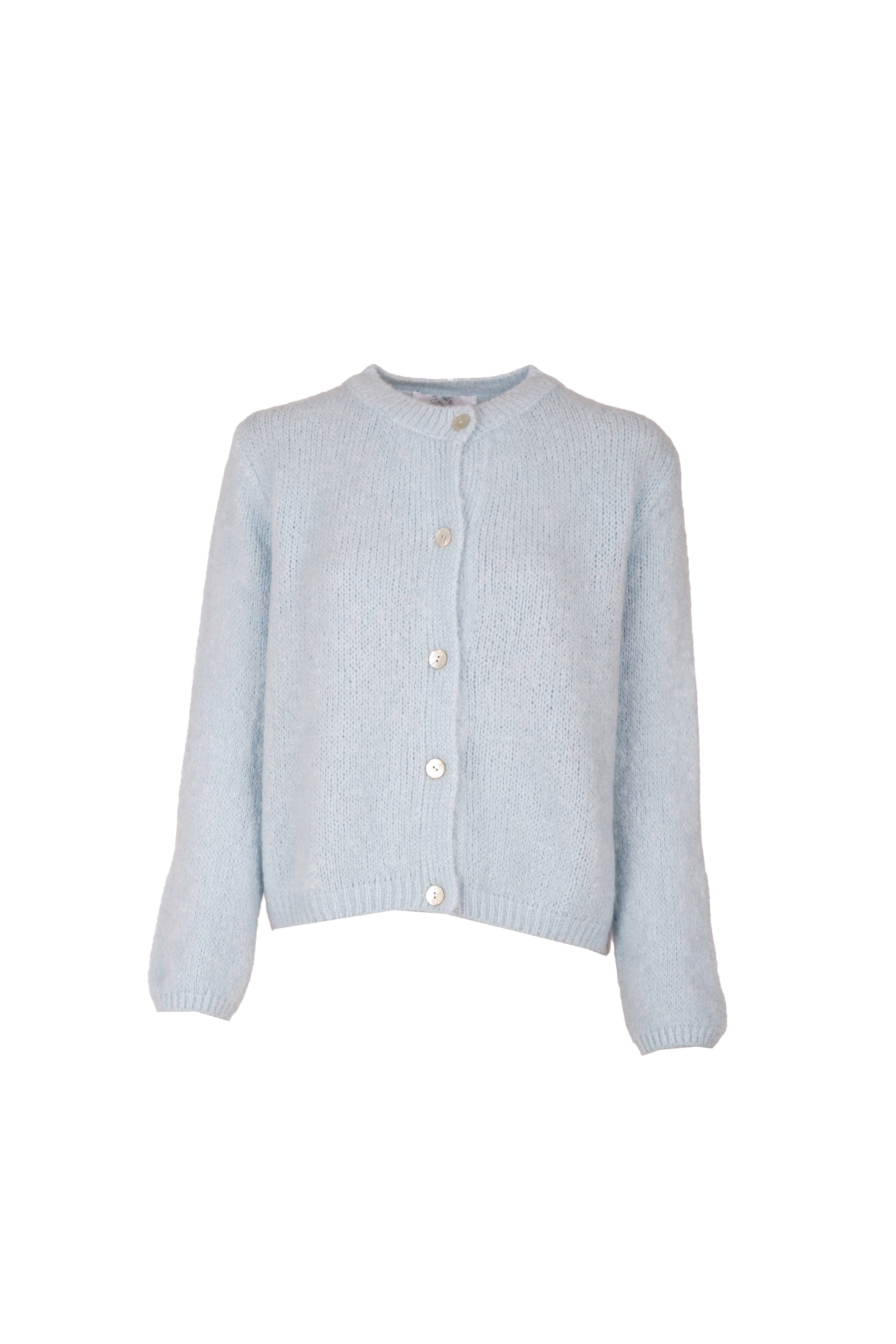 Beatrice Cardigan With Buttons Pastel Blue-zoom-7