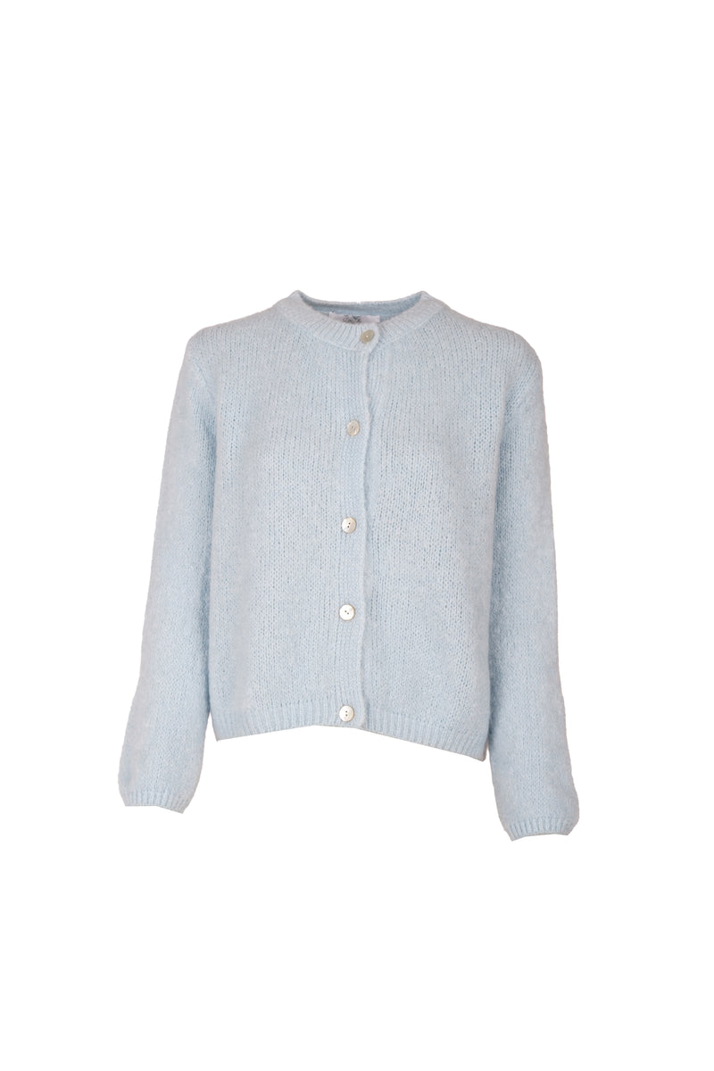 Beatrice Cardigan With Buttons Pastel Blue-zoom-