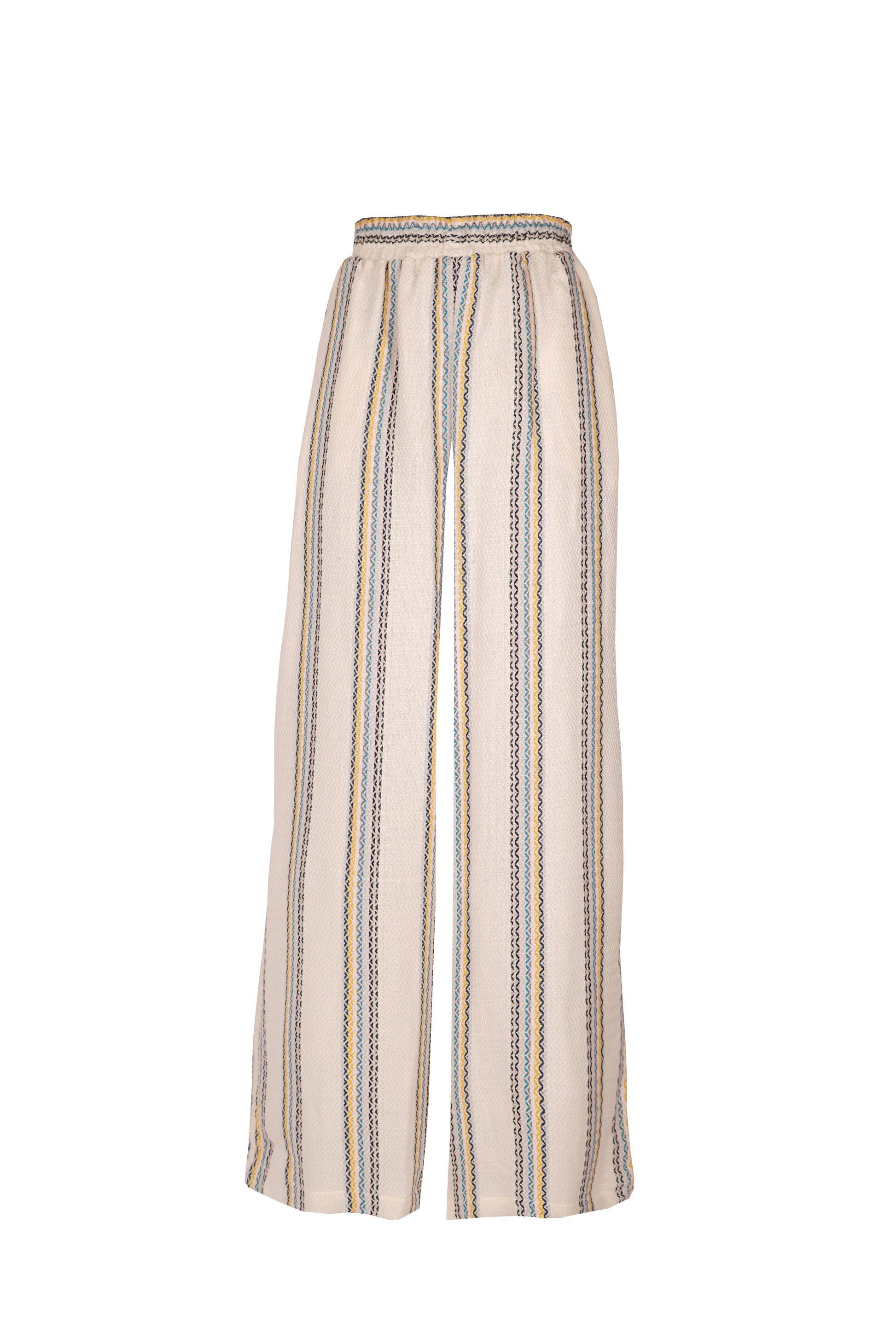 Camille Zigzag Striped Pants-8
