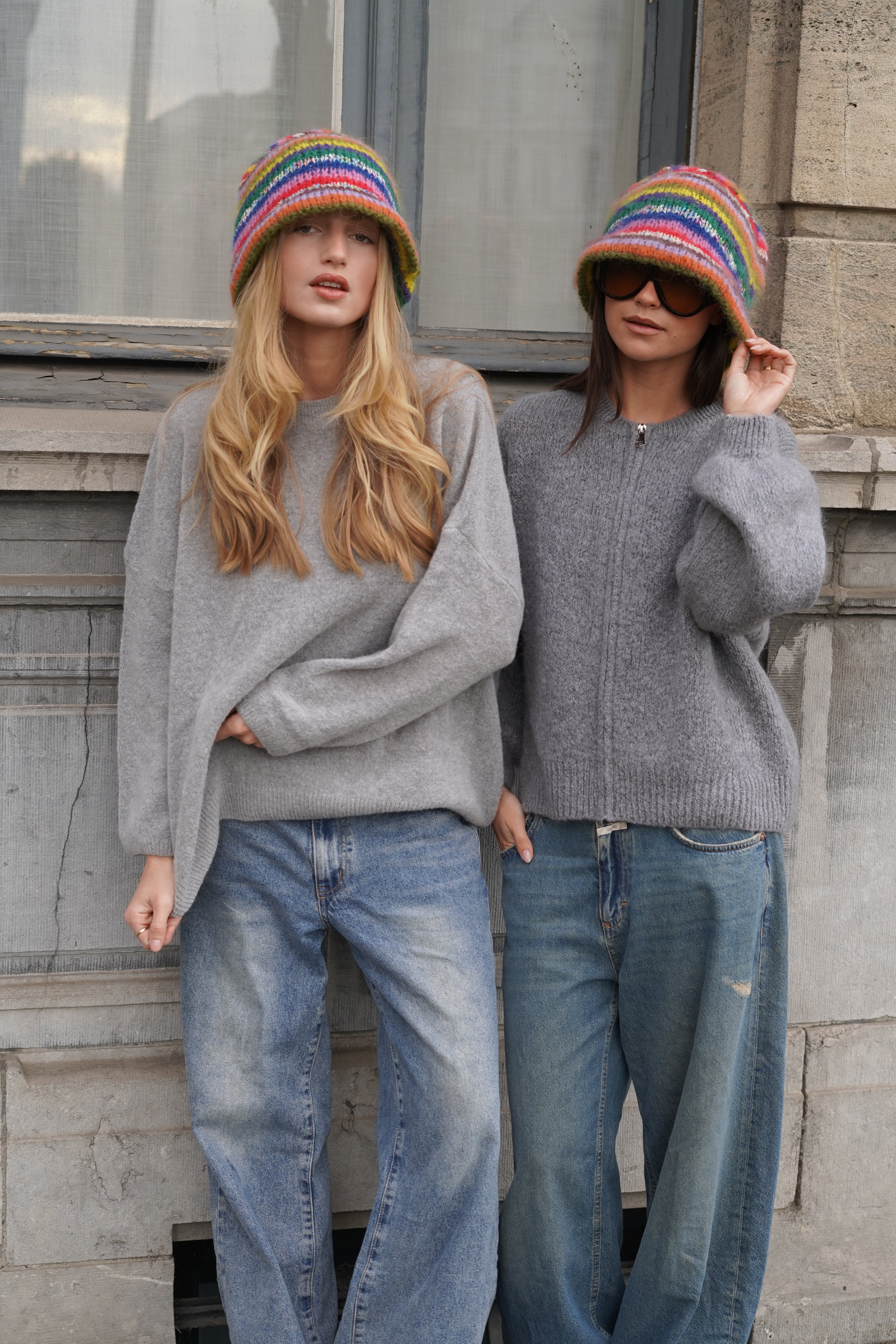 Caro Crew Neck Pullover Grey