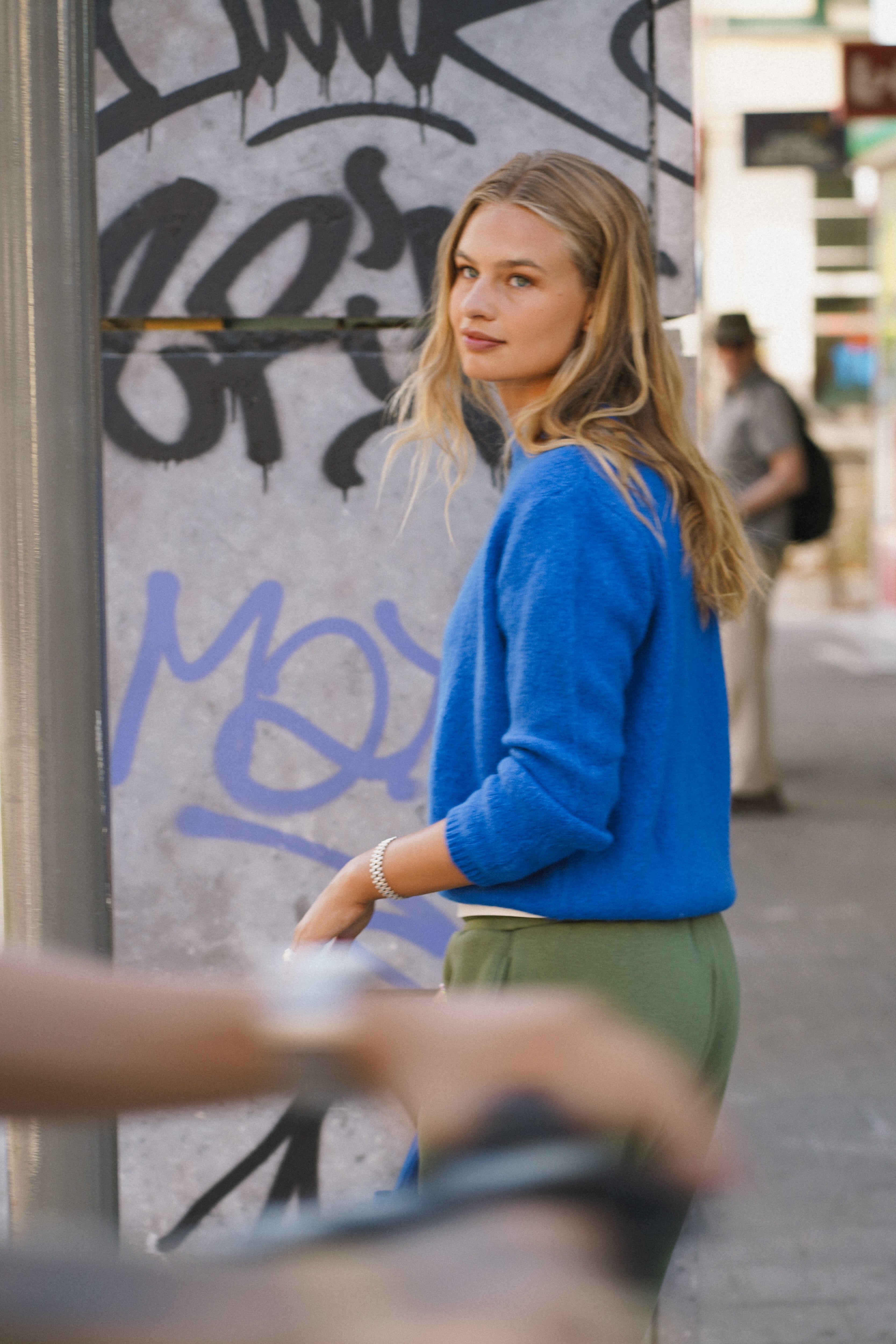 Sue Pullover Crew Neck Cobalt-zoom-2