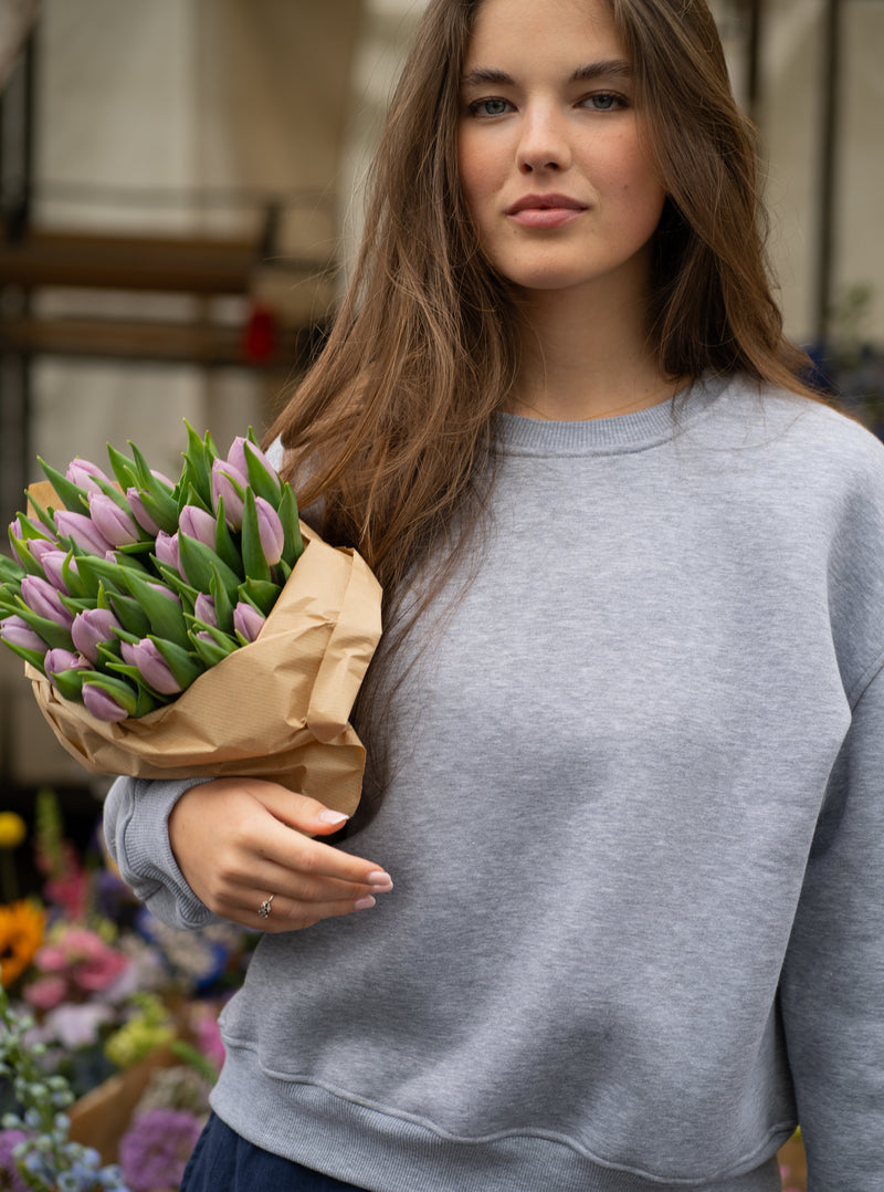 Paulina Easy Sweatshirt Grey-zoom-
