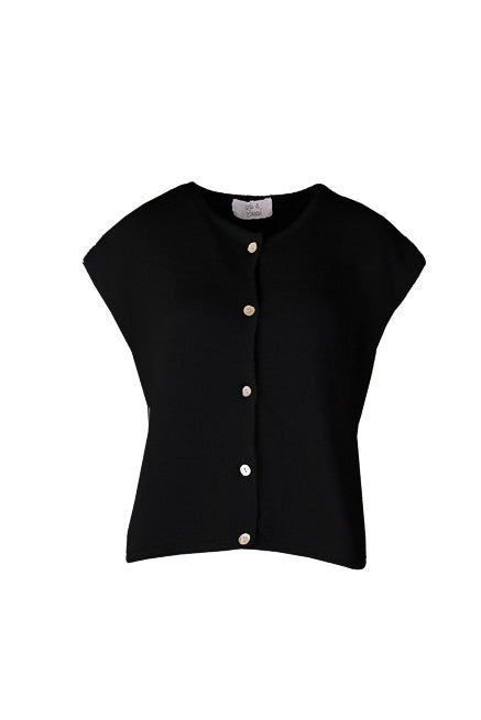 Demi Sleeveless Round Neck Black-4