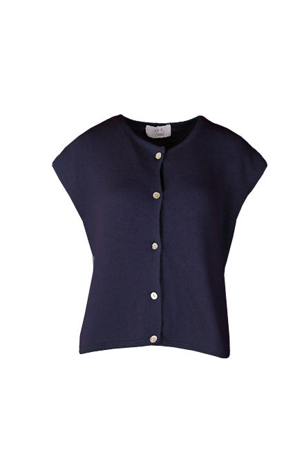 Demi Sleeveless Round Neck Navy-5