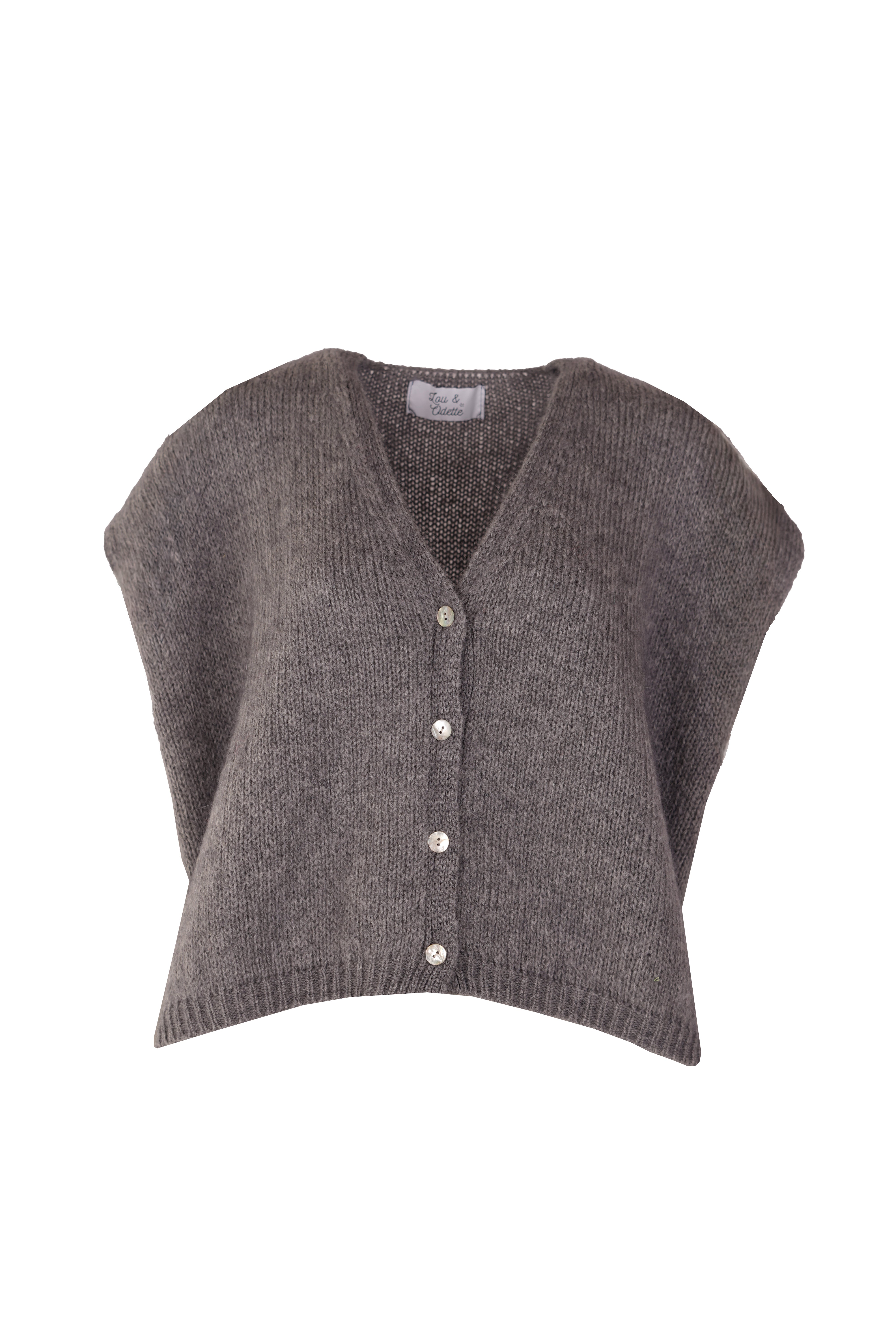 Elli Sleeveless V-Neck Grey-zoom-5