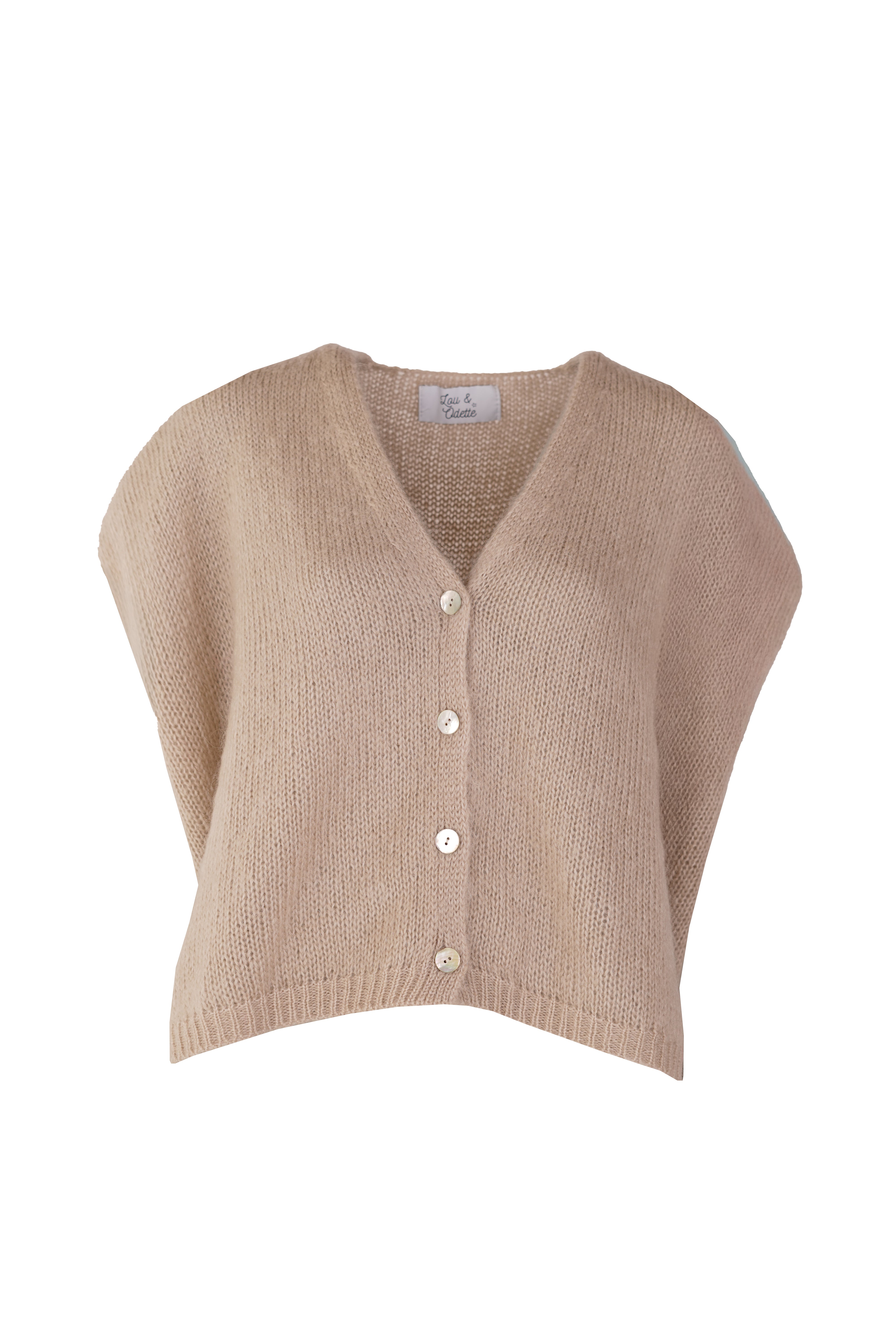 Elli Sleeveless V-Neck Sand-zoom-8