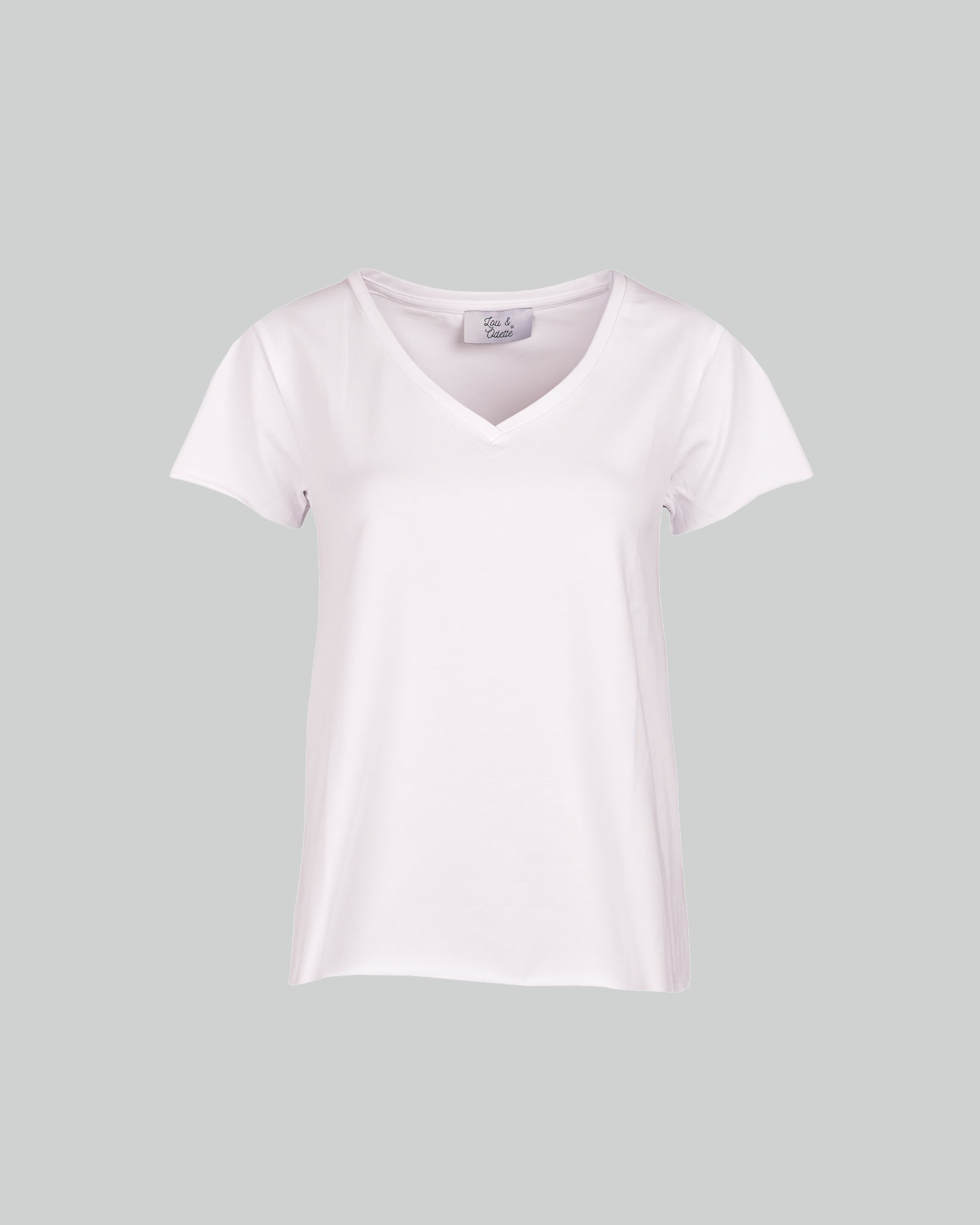 Faye T-Shirt V Neck White
