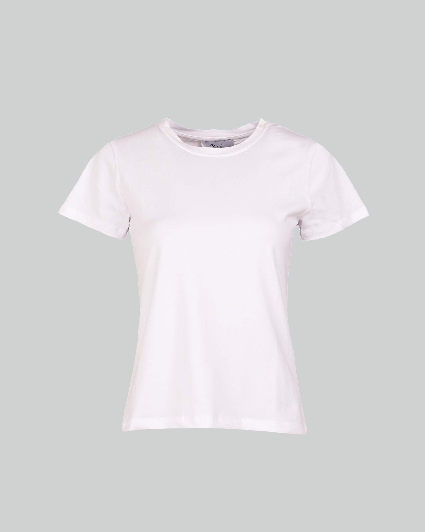 Hanna T-Shirt Round Neck White-zoom-1