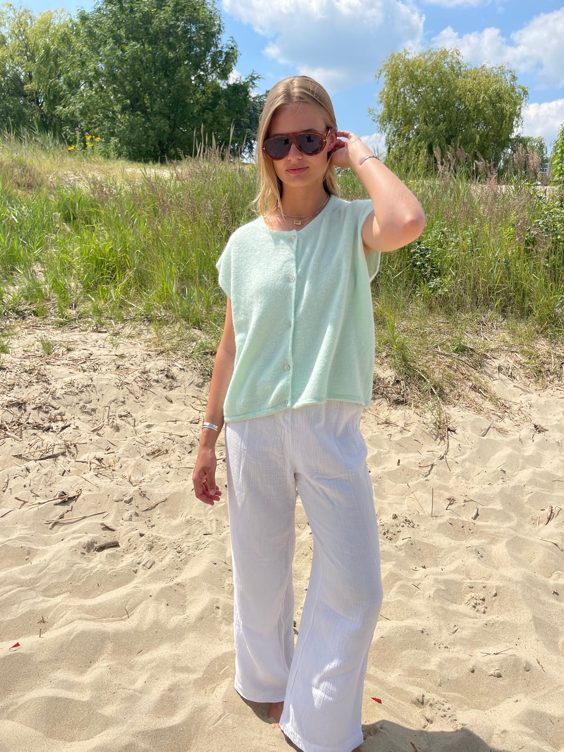 Demi Sleeveless Round Neck Mint-5
