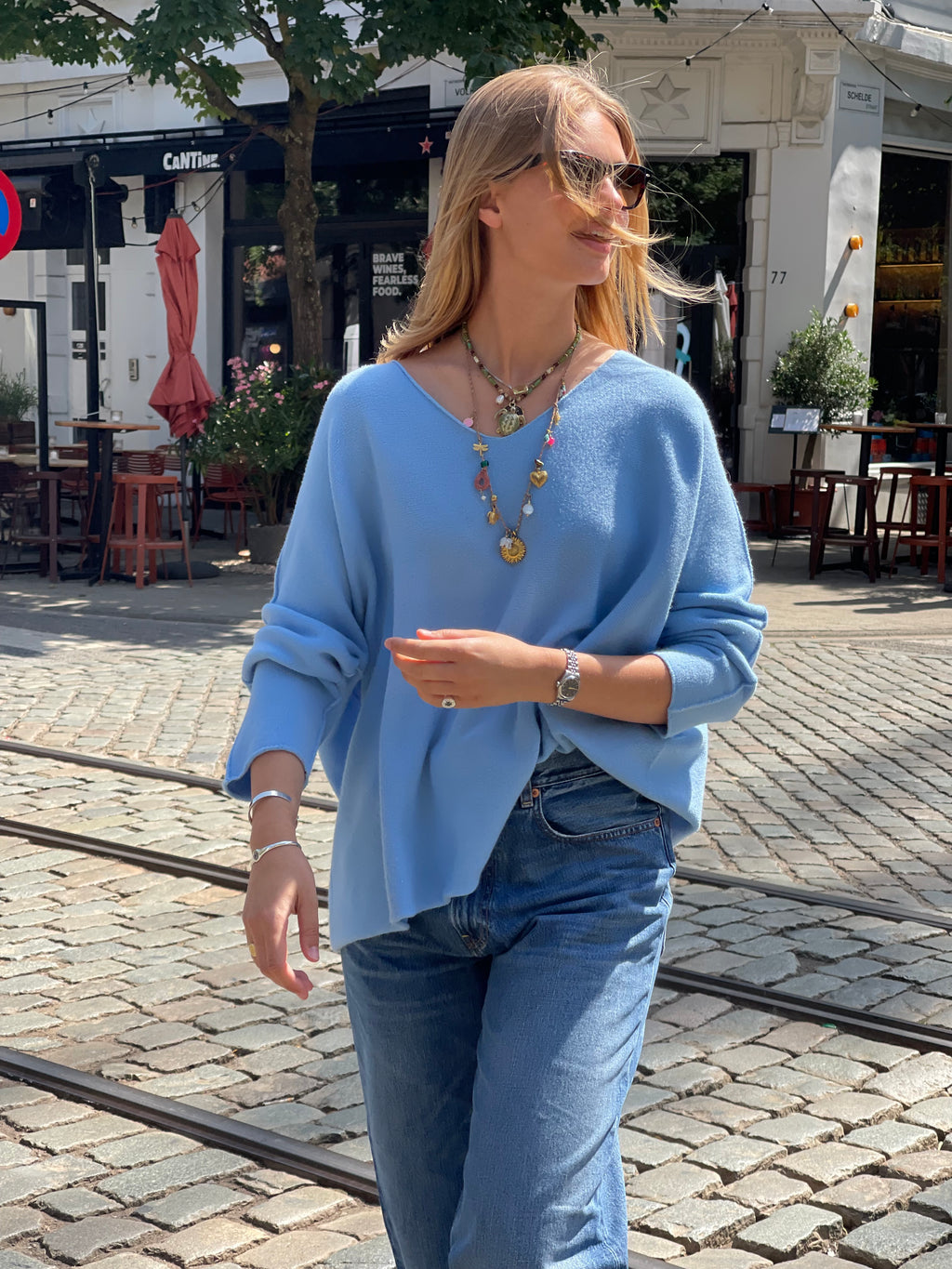 Laura V-Neck Pull Jeans
