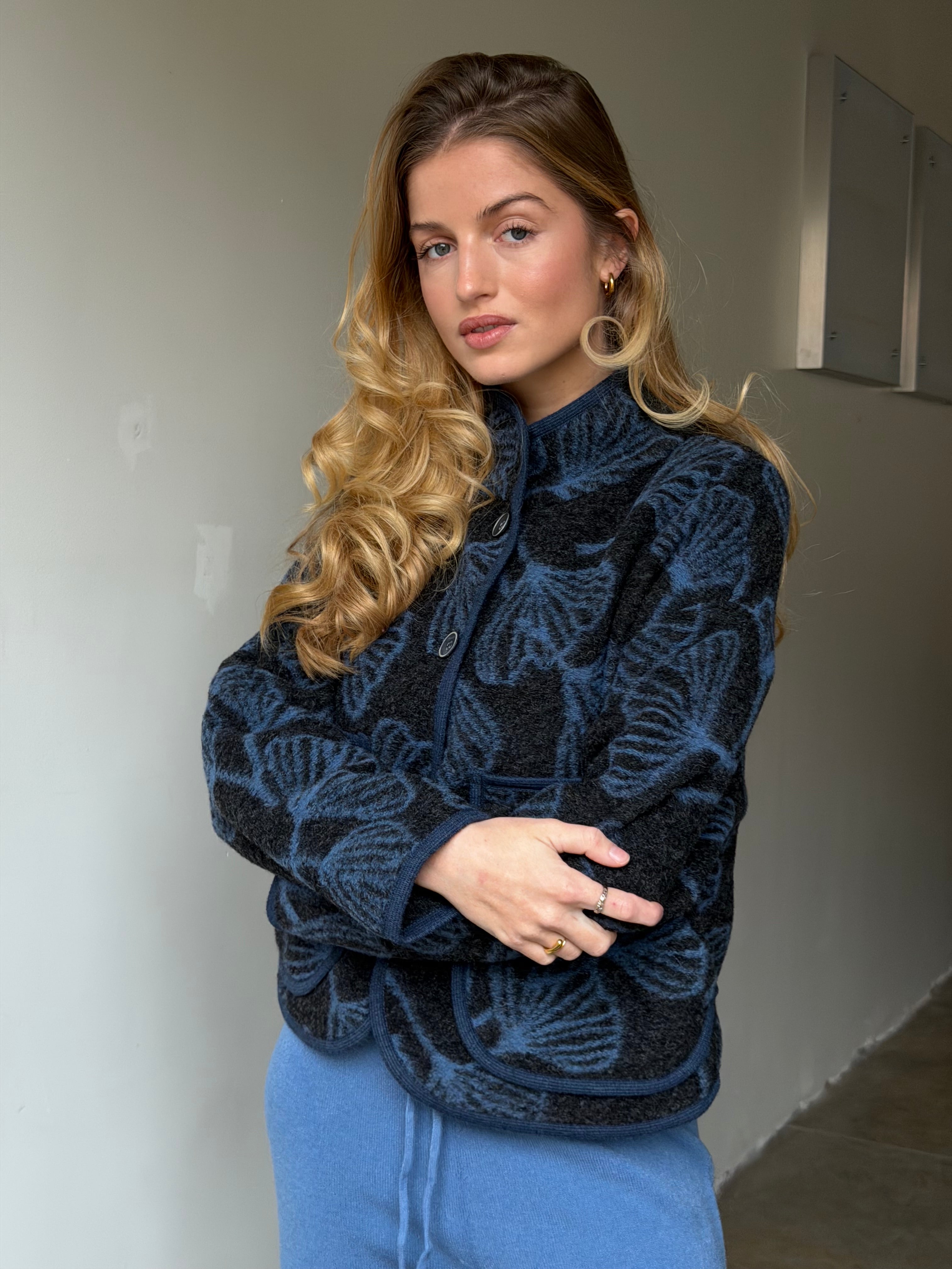 Audrey Jacket Grey / Blue-zoom-3