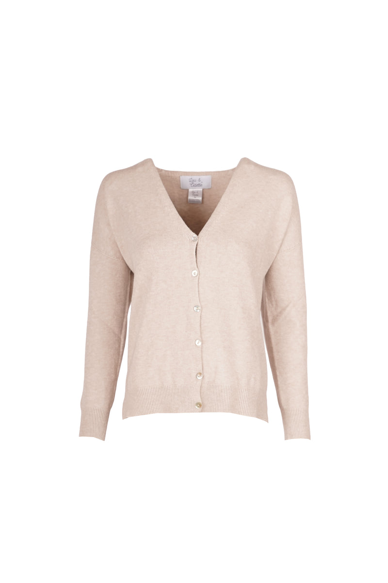 Jessica Cardigans With Buttons Sand-zoom-