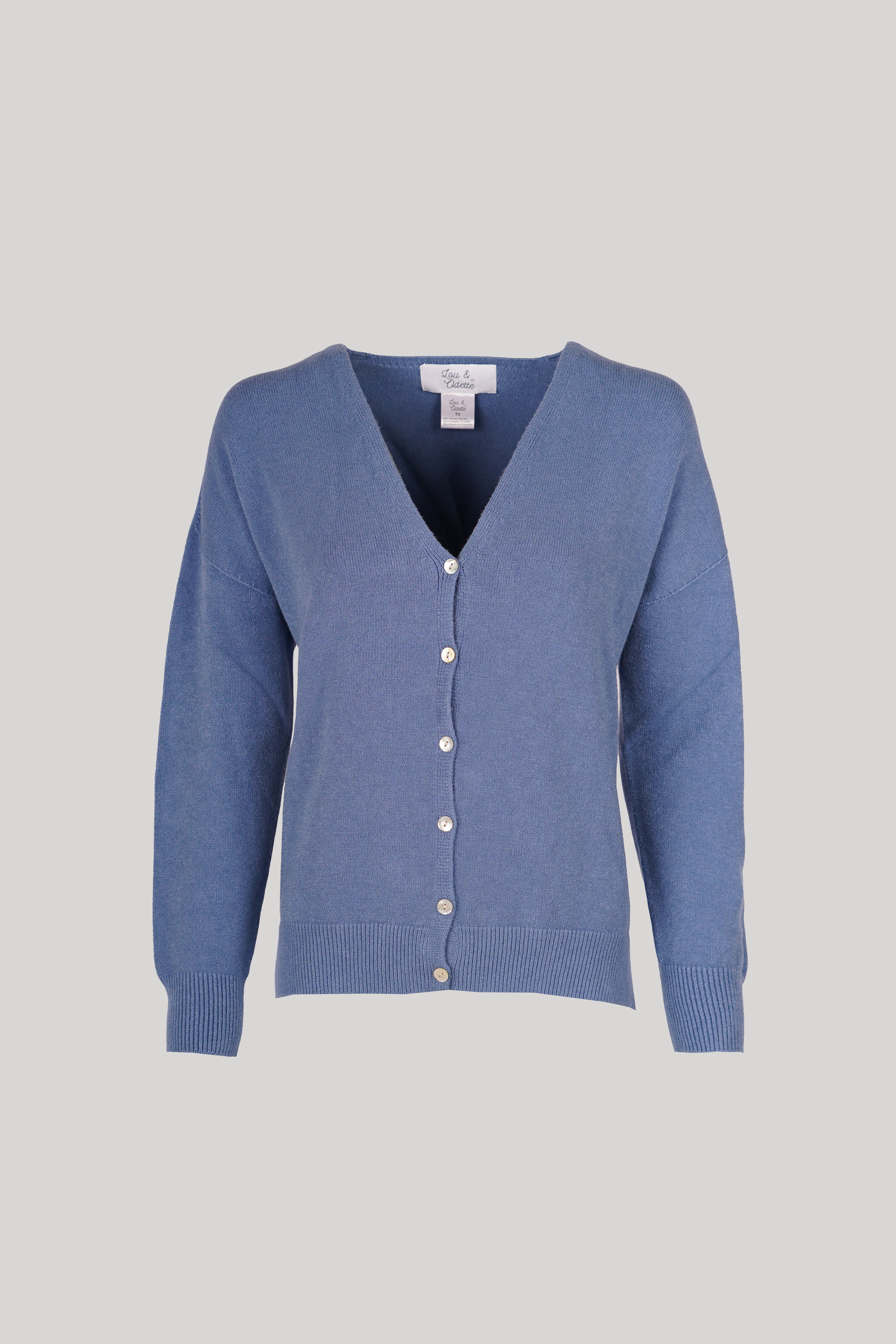 Jessica Cardigans With Buttons Blue-zoom-7