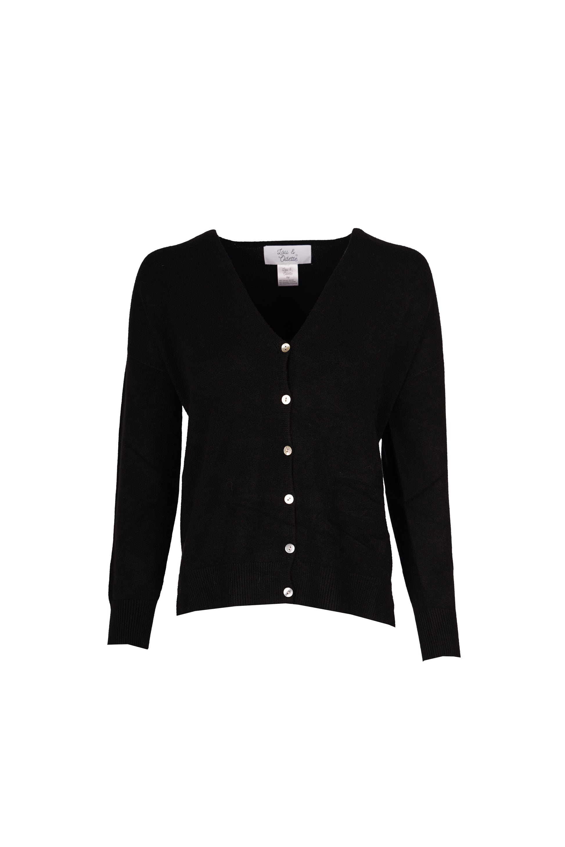 Jessica Cardigans With Buttons Black-7