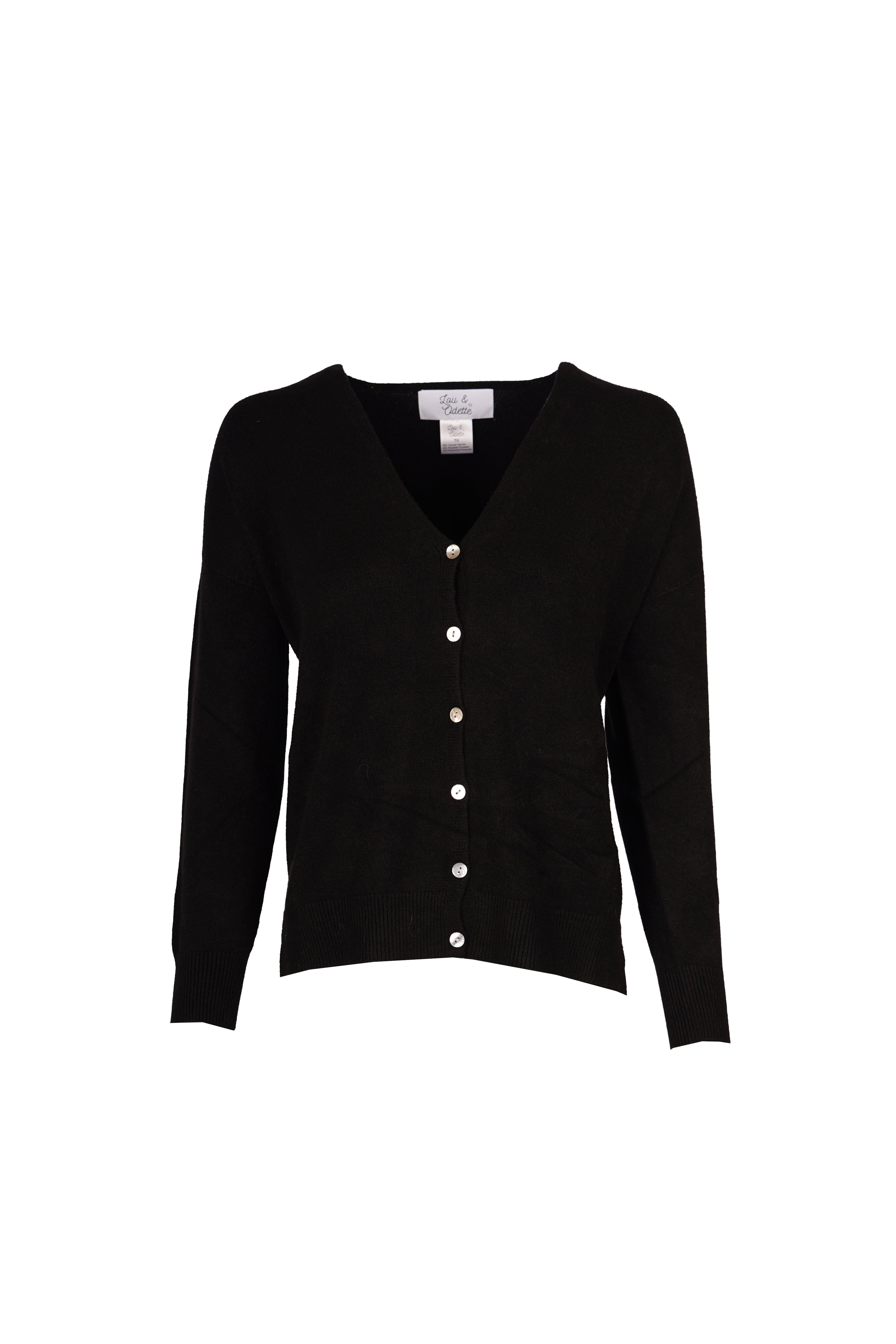 Jessica Cardigans With Buttons Black-zoom-7