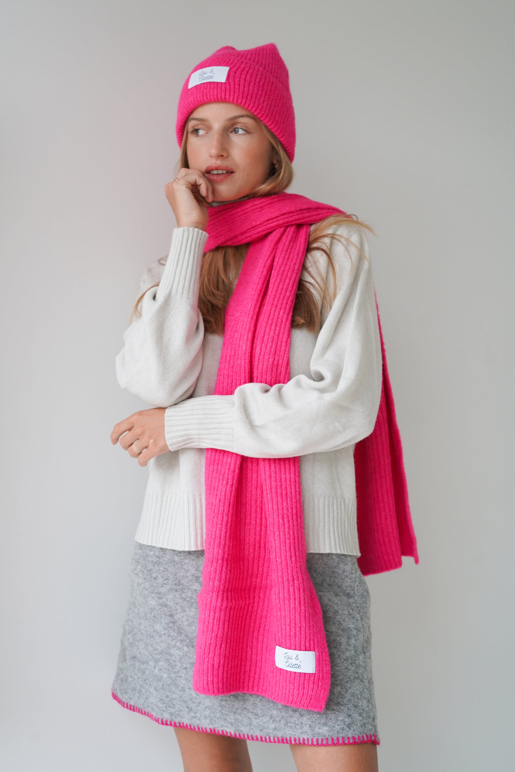Juliette Scarf Candy Pink-5