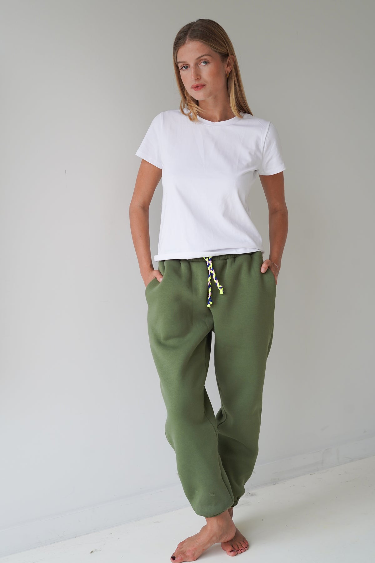 Brigitte Jogging Pants Kakhi-zoom-6