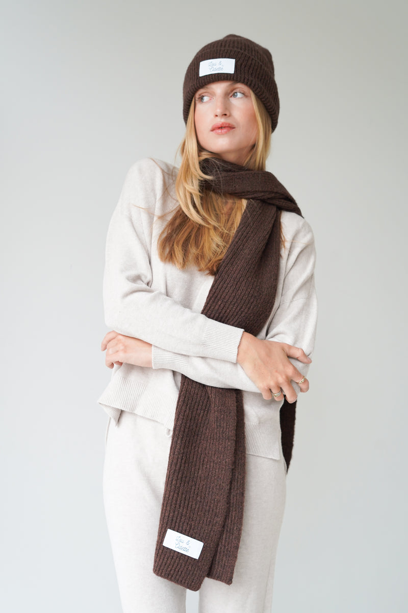Juliette Scarf Chocolate-zoom-