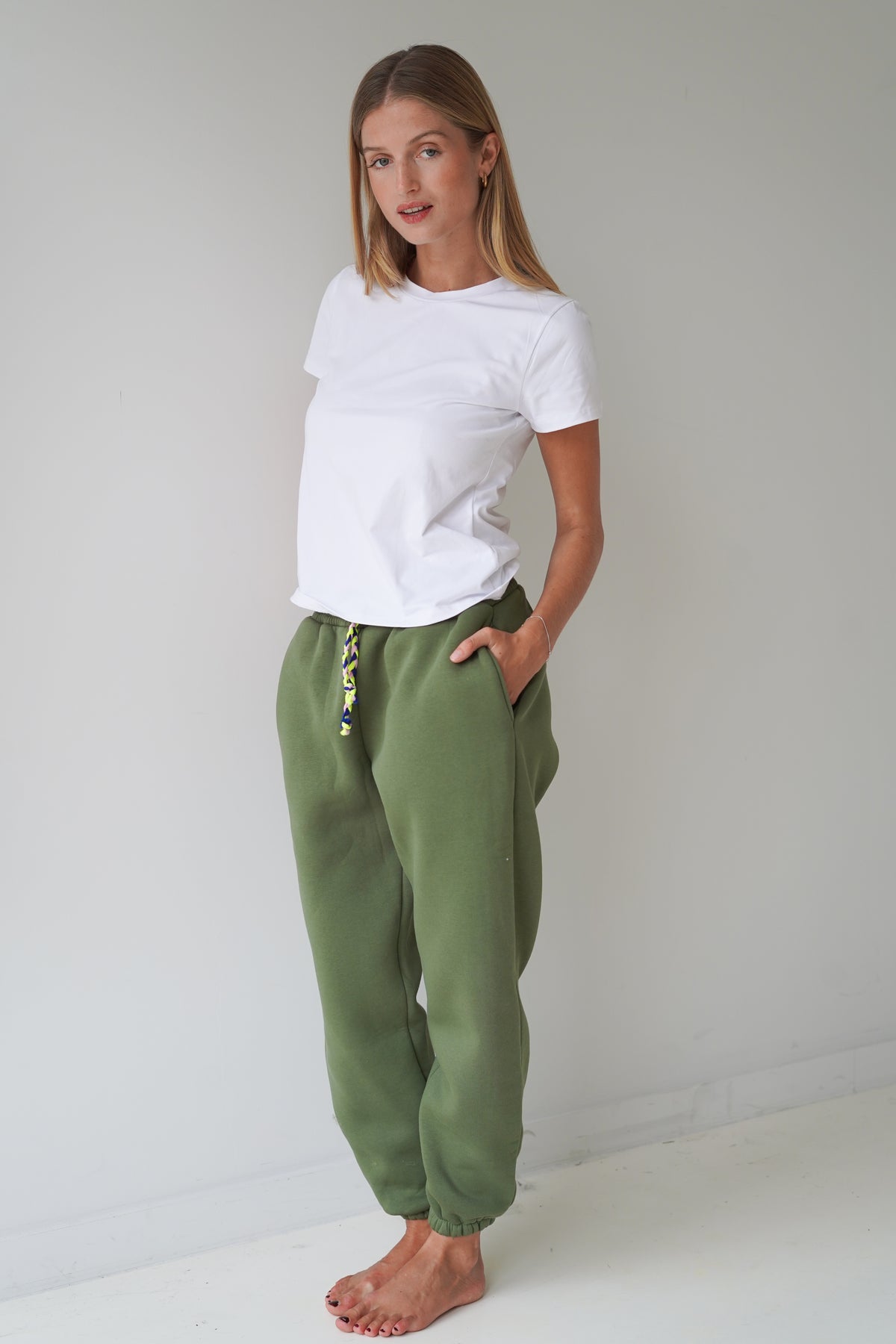 Brigitte Jogging Pants Kakhi-5
