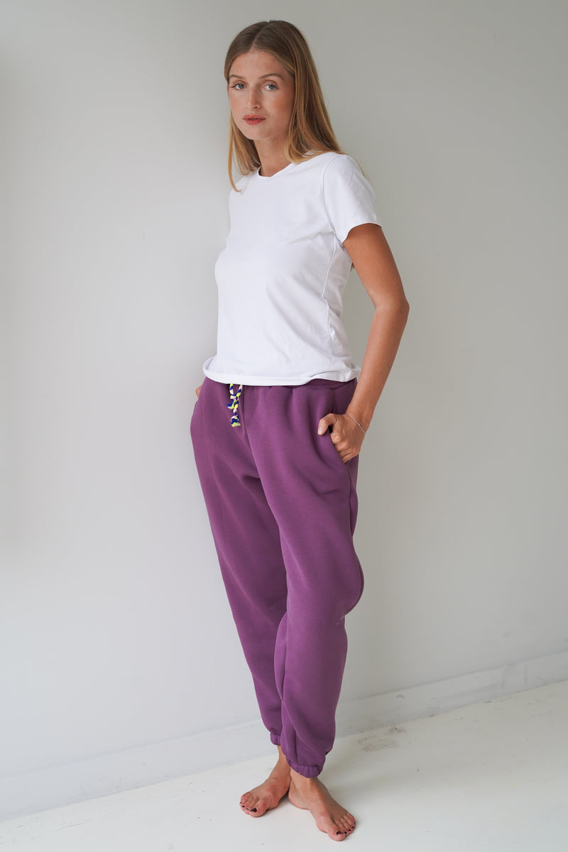 Brigitte Jogging Pants Purple-zoom-