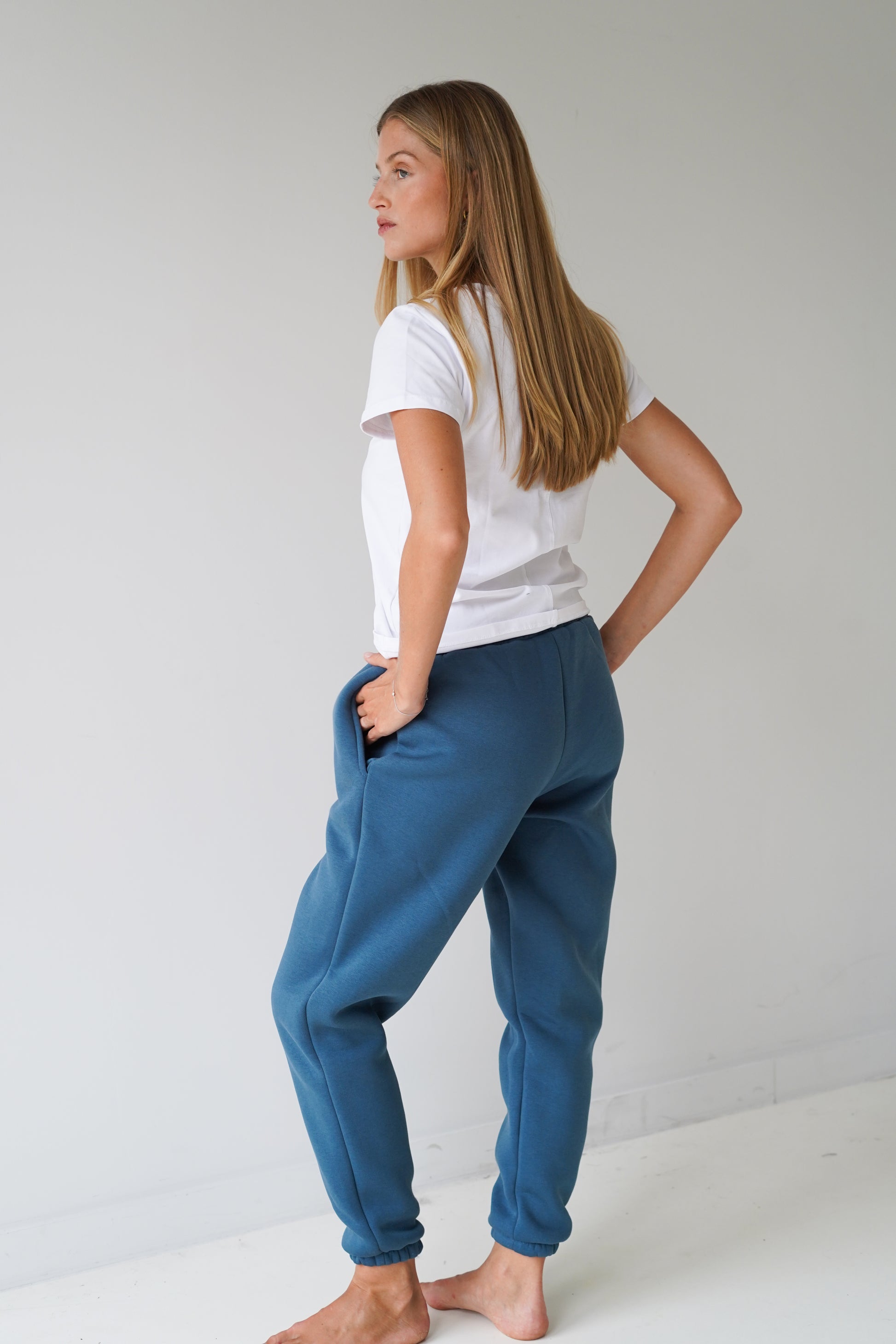 Brigitte Jogging Pants Blue-2