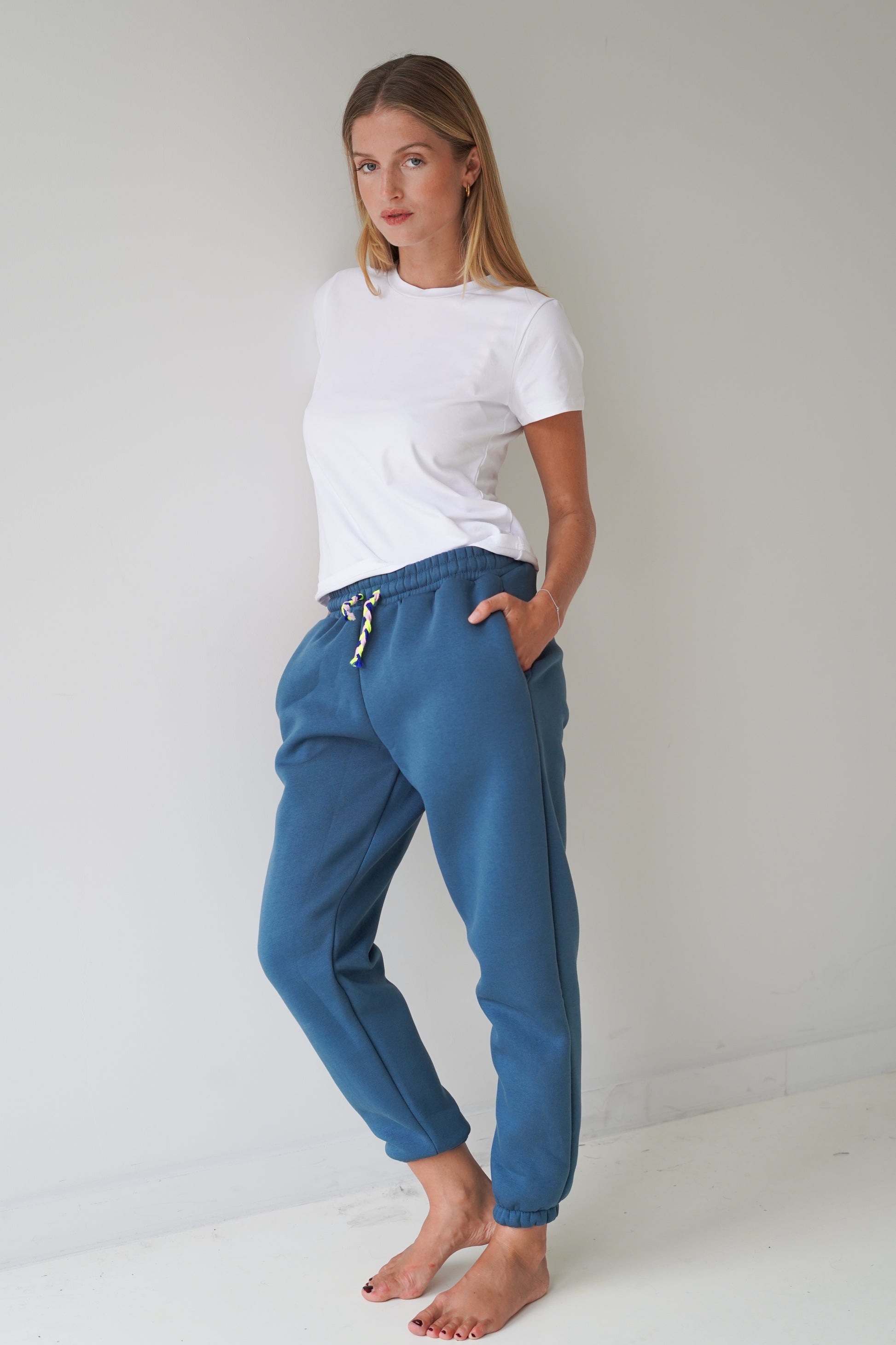 Brigitte Jogging Pants Blue-1