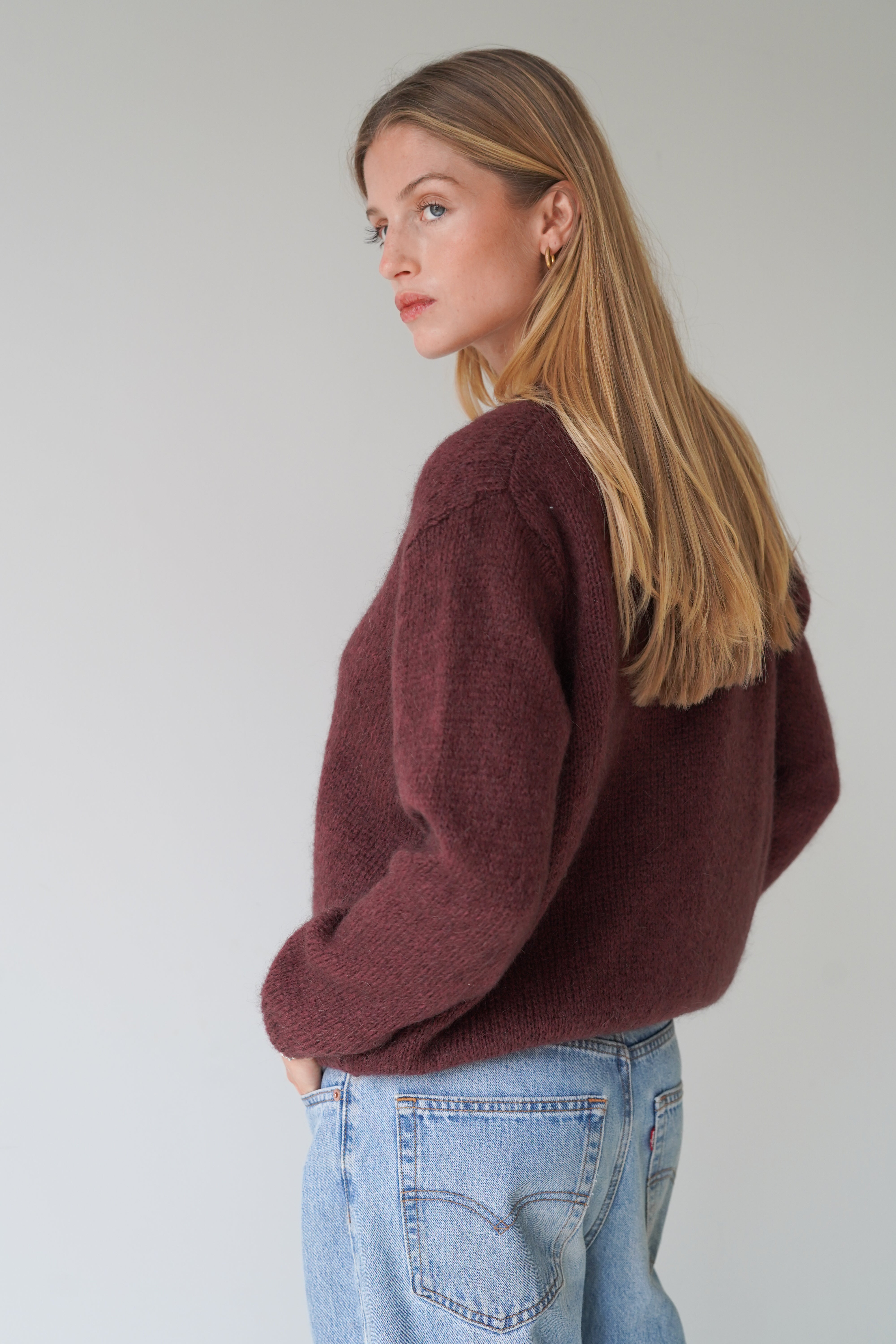 Vivian Cardigan V-Neck Chocolate